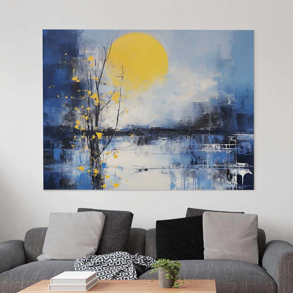 Premium Abstract Horizon Painting.
