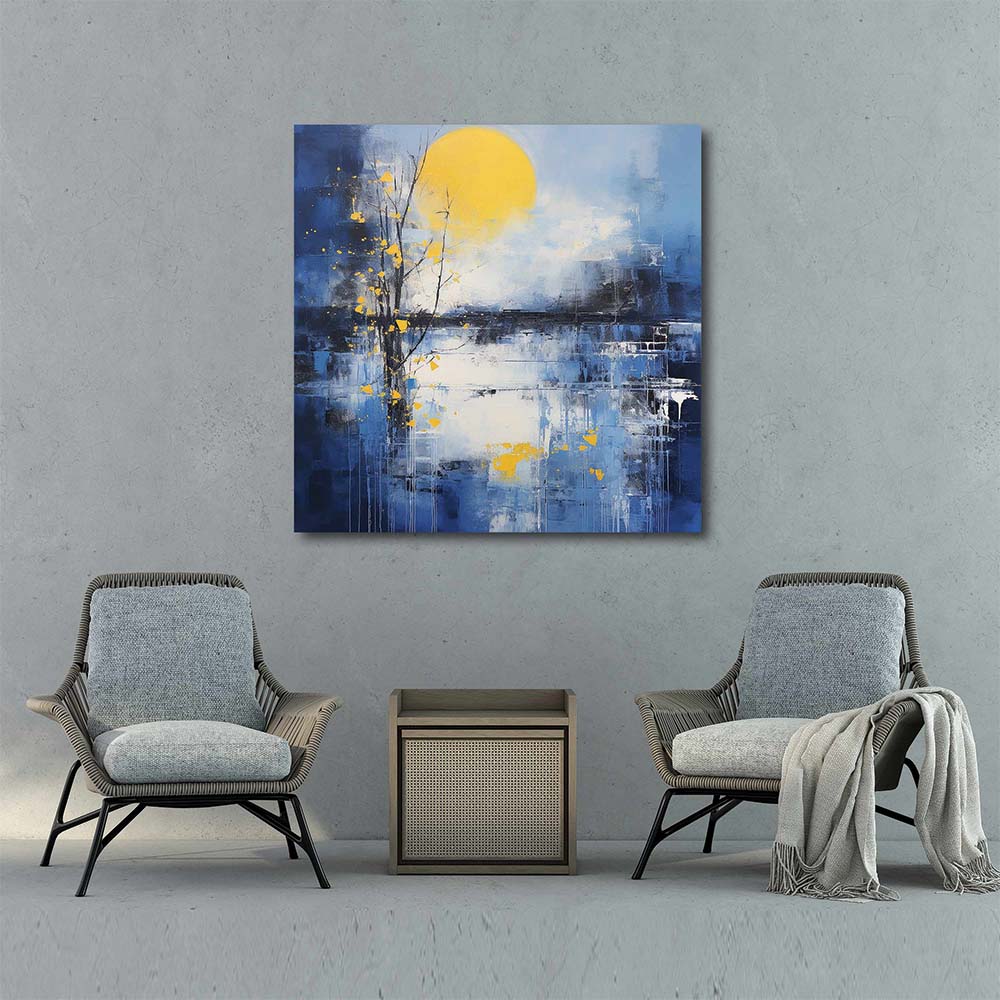Premium Abstract Horizon Painting.