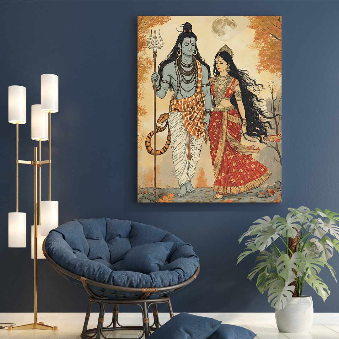 Timeless Devotion – Shiv Parvati by Krutik.