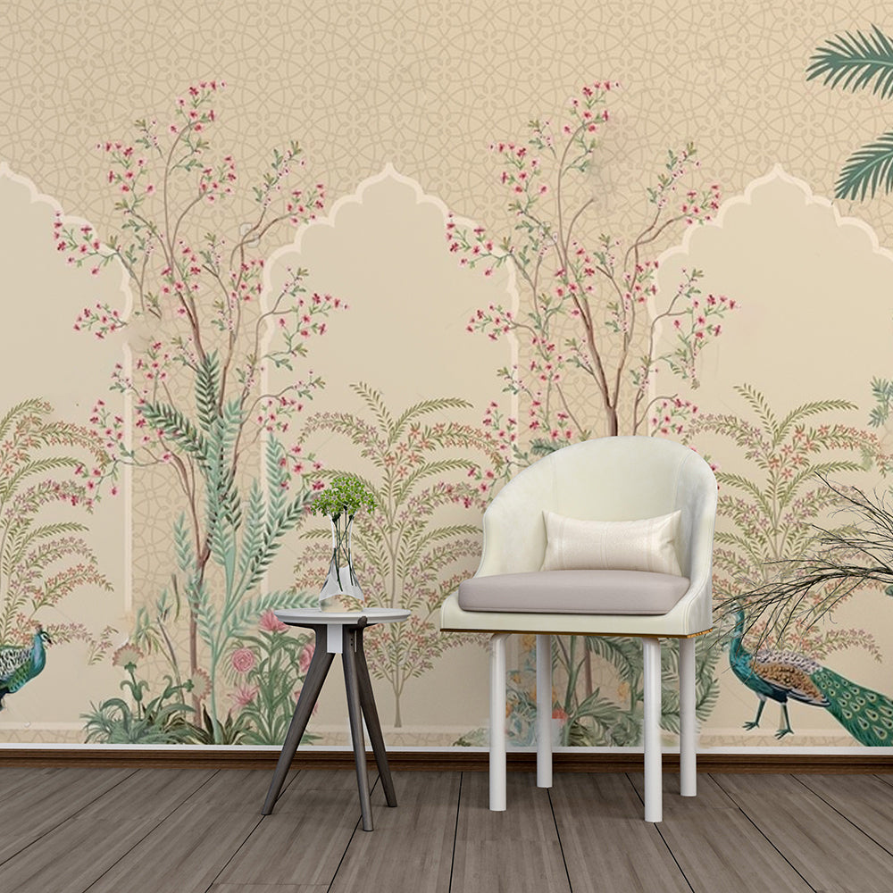 Timeless Mughal Garden - Krutik Luxury wallpaper.