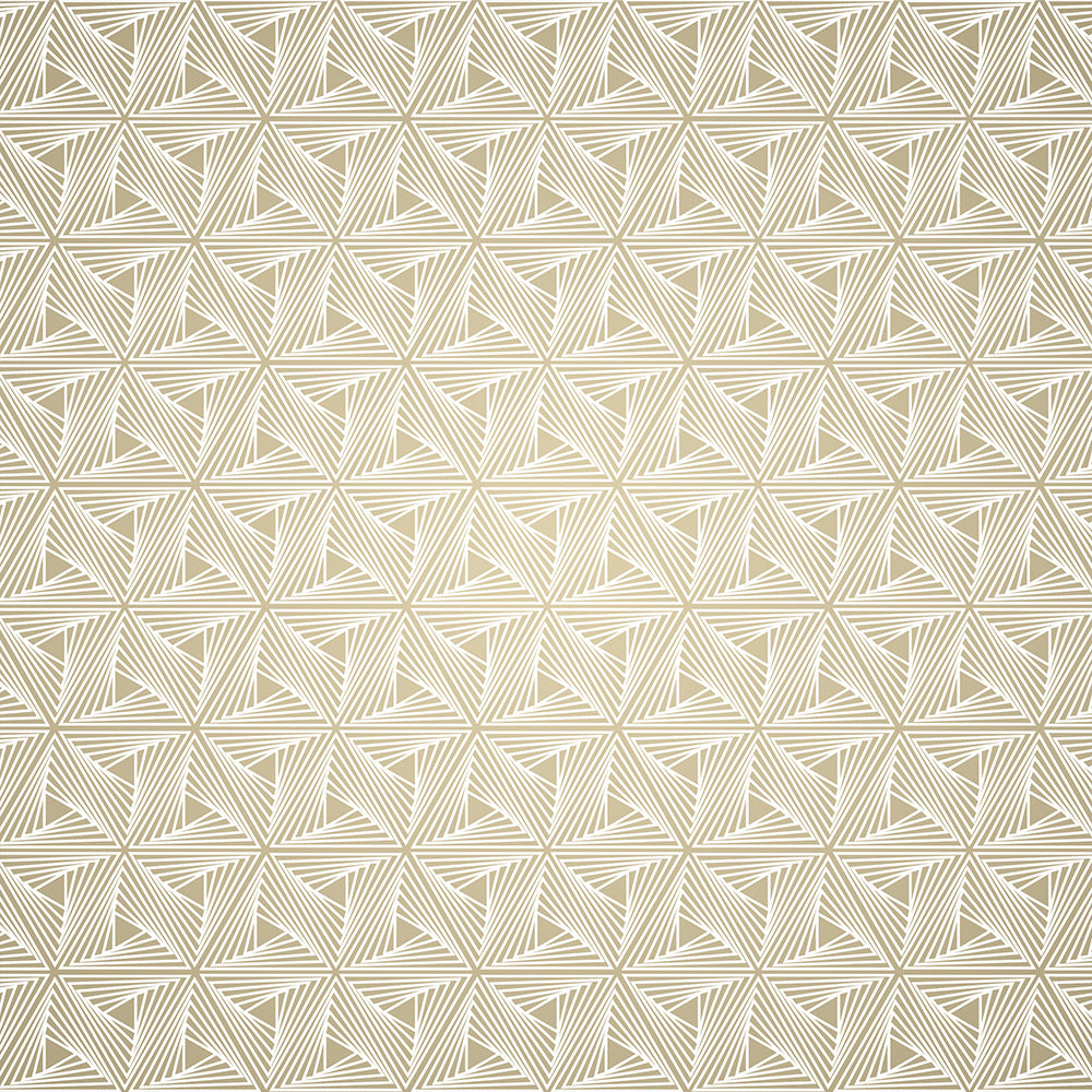 Gold Optical Pattern Wallpaper | Modern Glamour