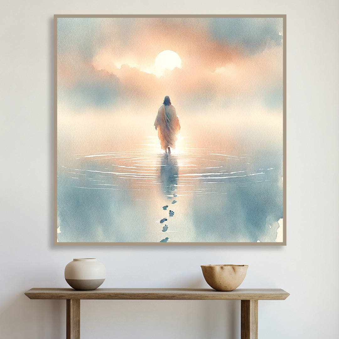 Walking on Water: Jesus at Dawn.