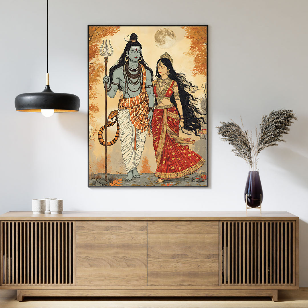 Timeless Devotion – Shiv Parvati by Krutik.