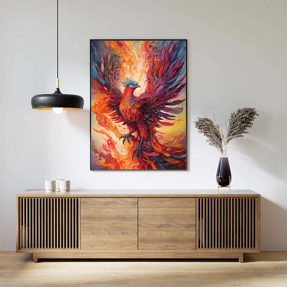 Invite Success & Positive Vibes With Phoenix Painting.