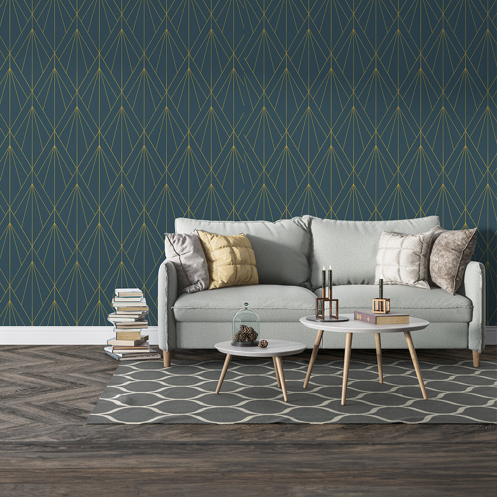 Seamless Art Deco Wallpaper.