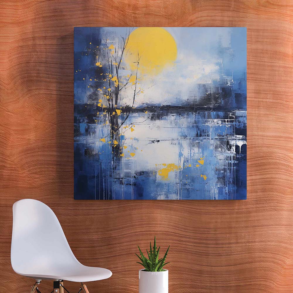 Premium Abstract Horizon Painting.