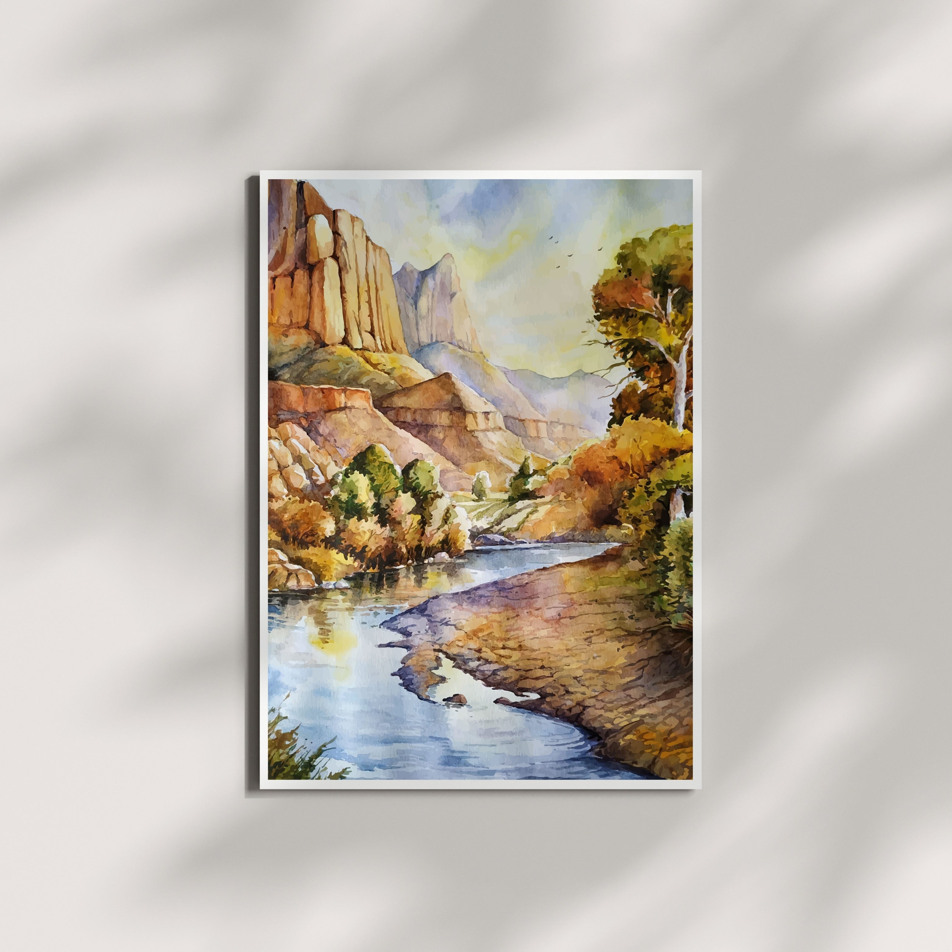Stone Valley Stream Krutik Canvas Painting