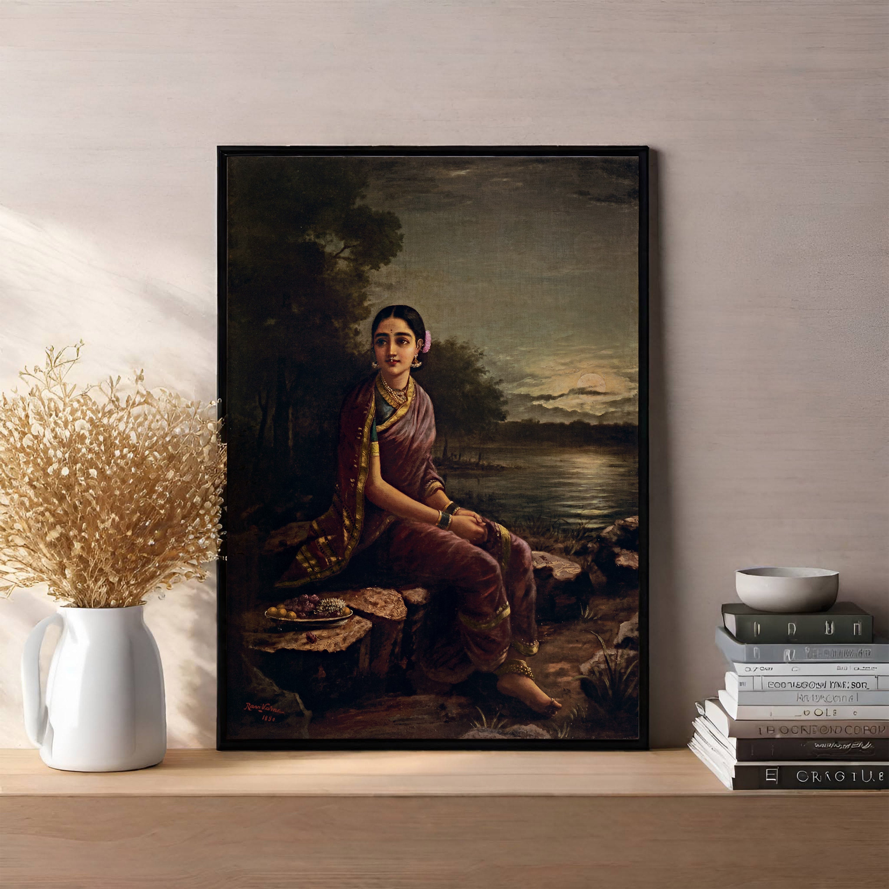 Raja Ravi Varma | Radha Wall Painting | Indian Classical Wall Art | Krutik