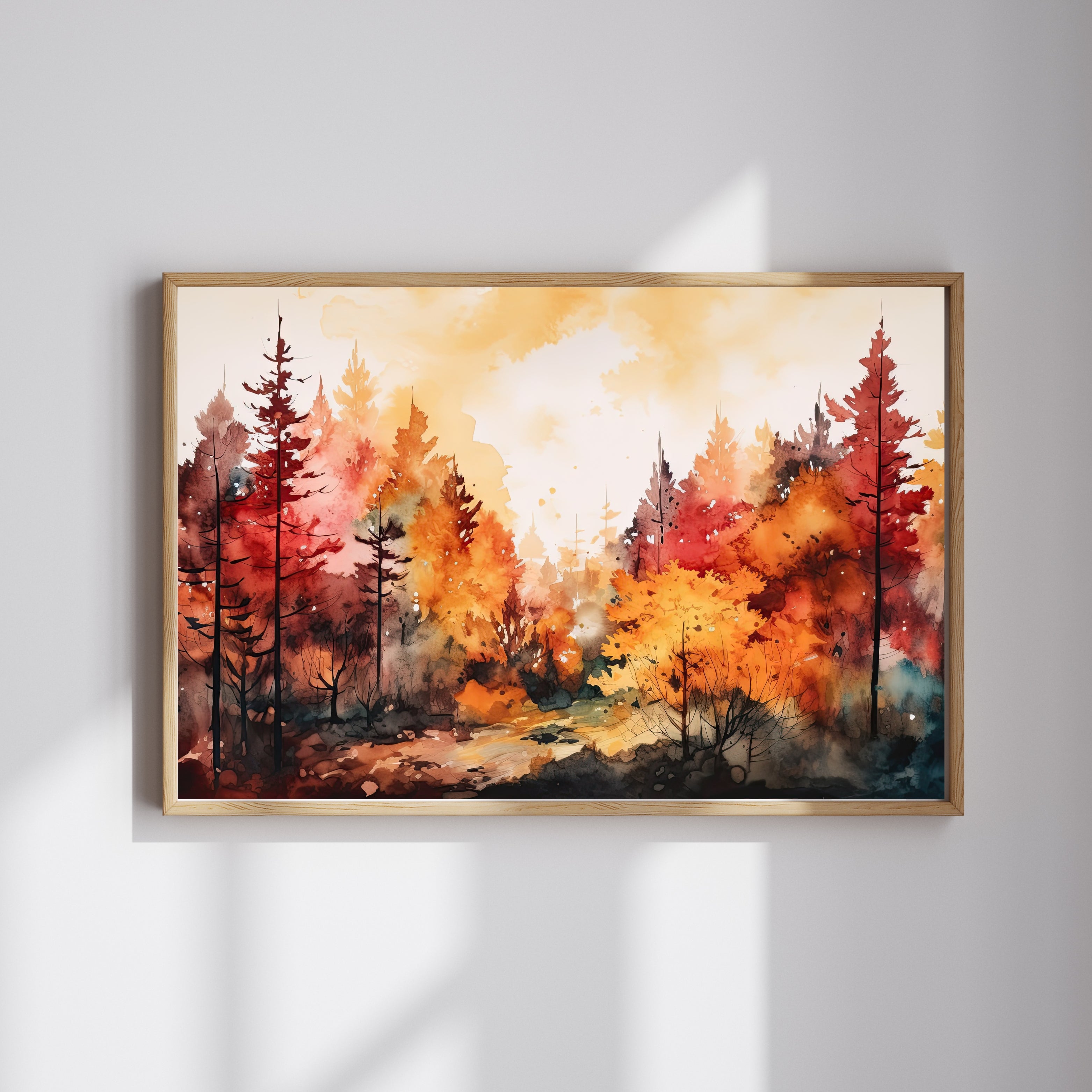 Autumn Glow Krutik Canvas Painting.