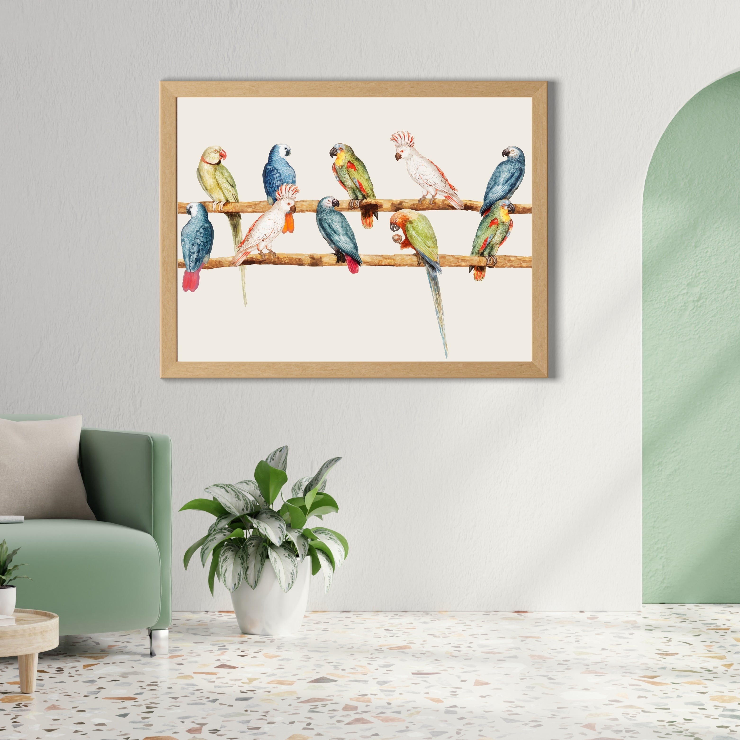 Symphony of birds Krutik Canvas Painting.