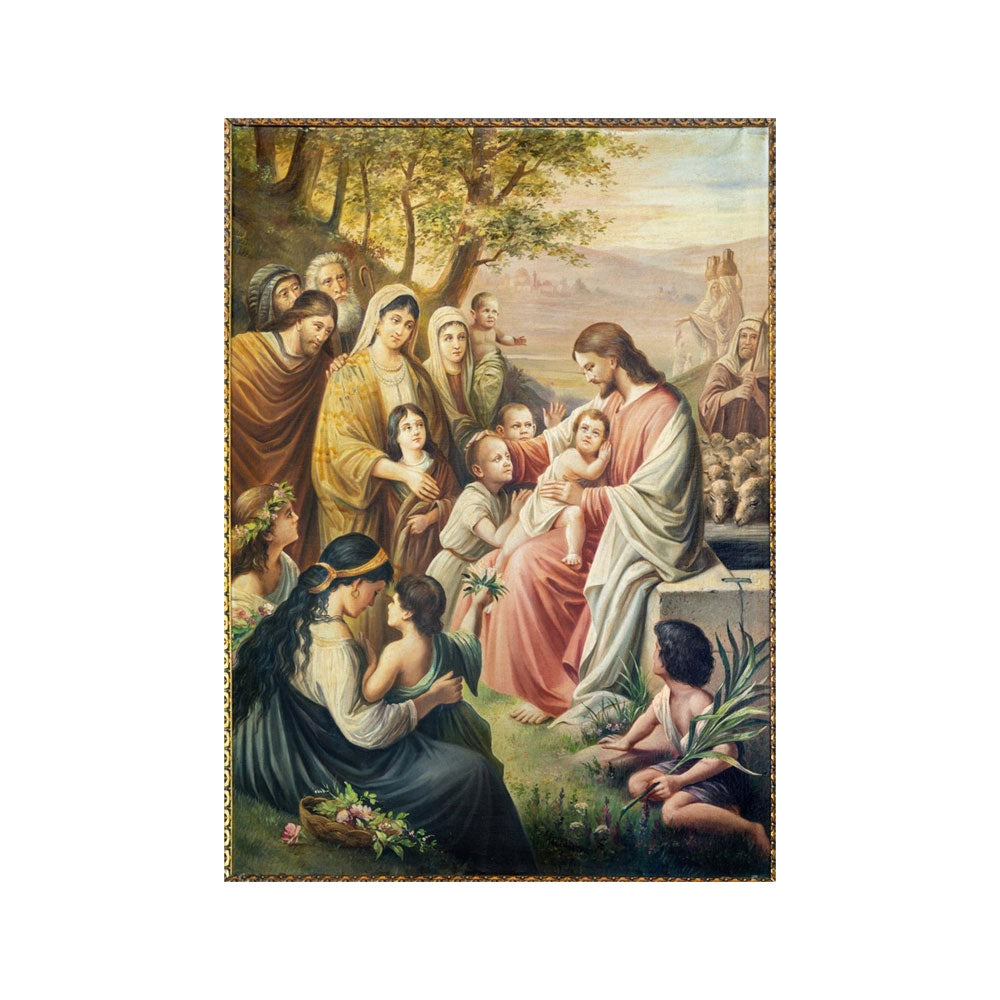 Jesus with the Children: Embracing Innocence and Grace.