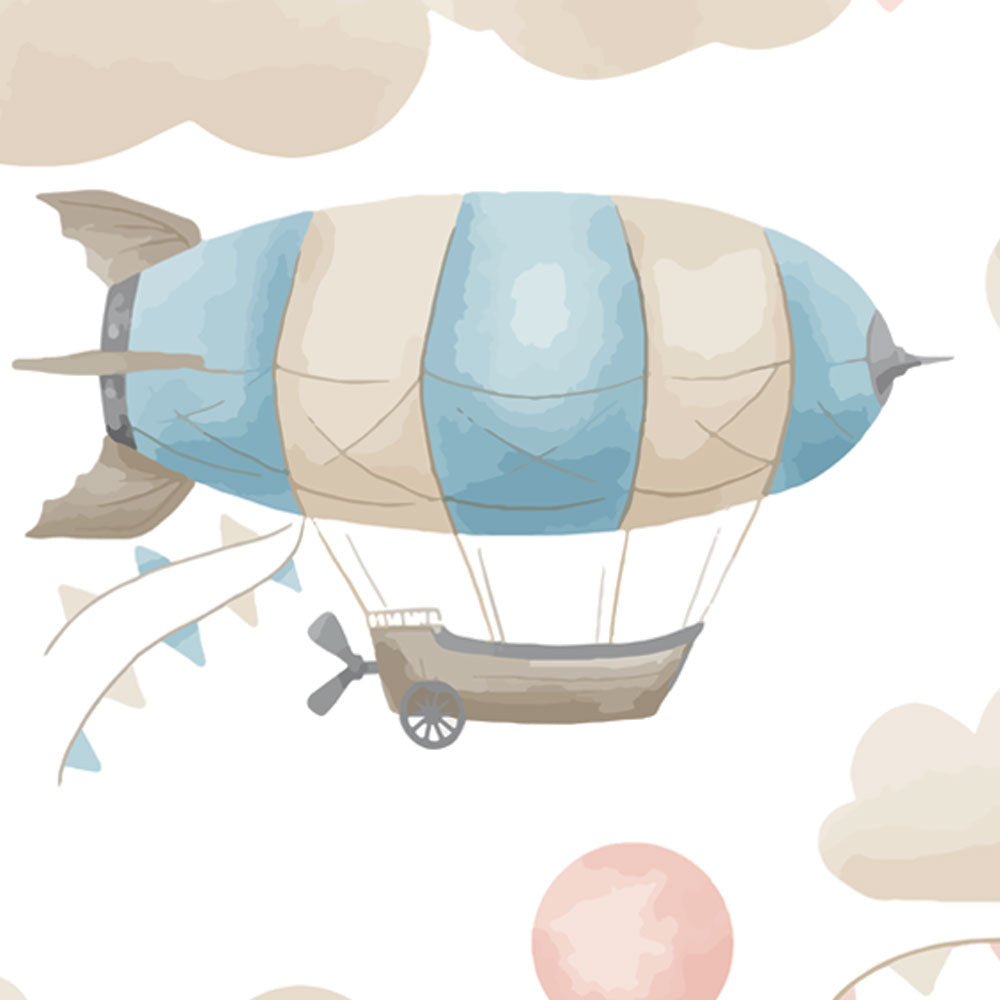 Dreamy Sky Adventure – Hot Air Balloon Wallpaper for Kids.