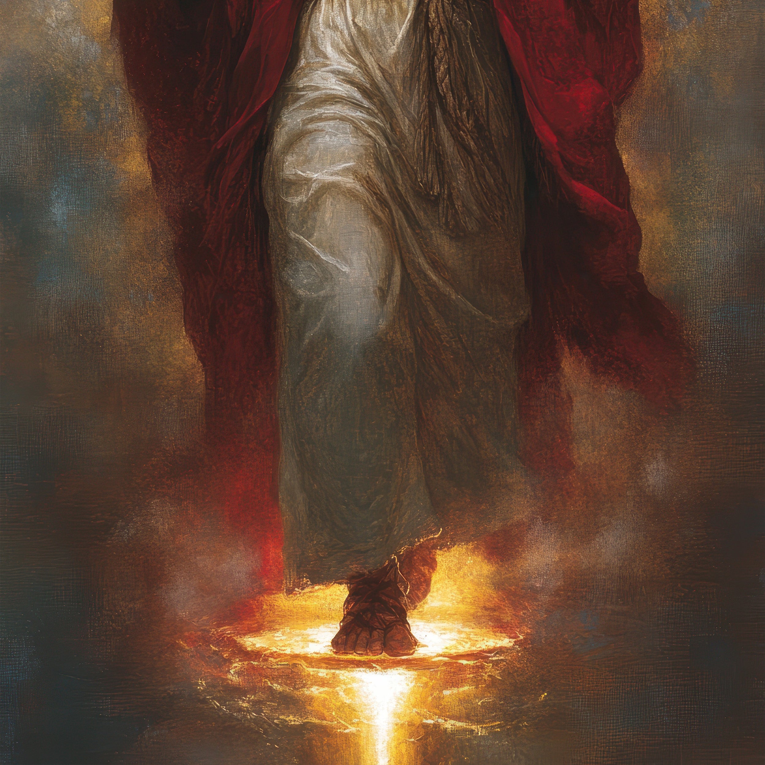 Jesus Christ Blessing Wall Painting - Christian Home Decor & Church wall art