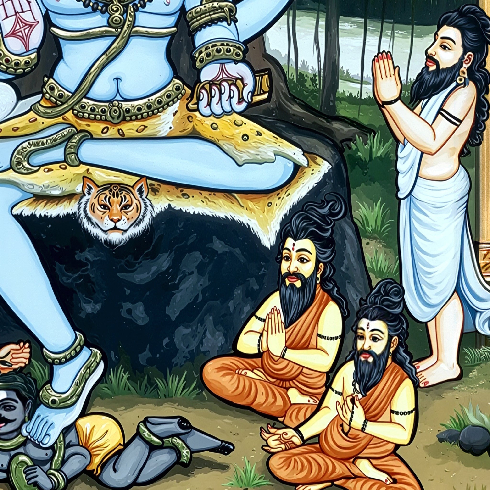 Dakshinamurti Shiva Painting – Traditional Art of Shiva as the Divine Teacher