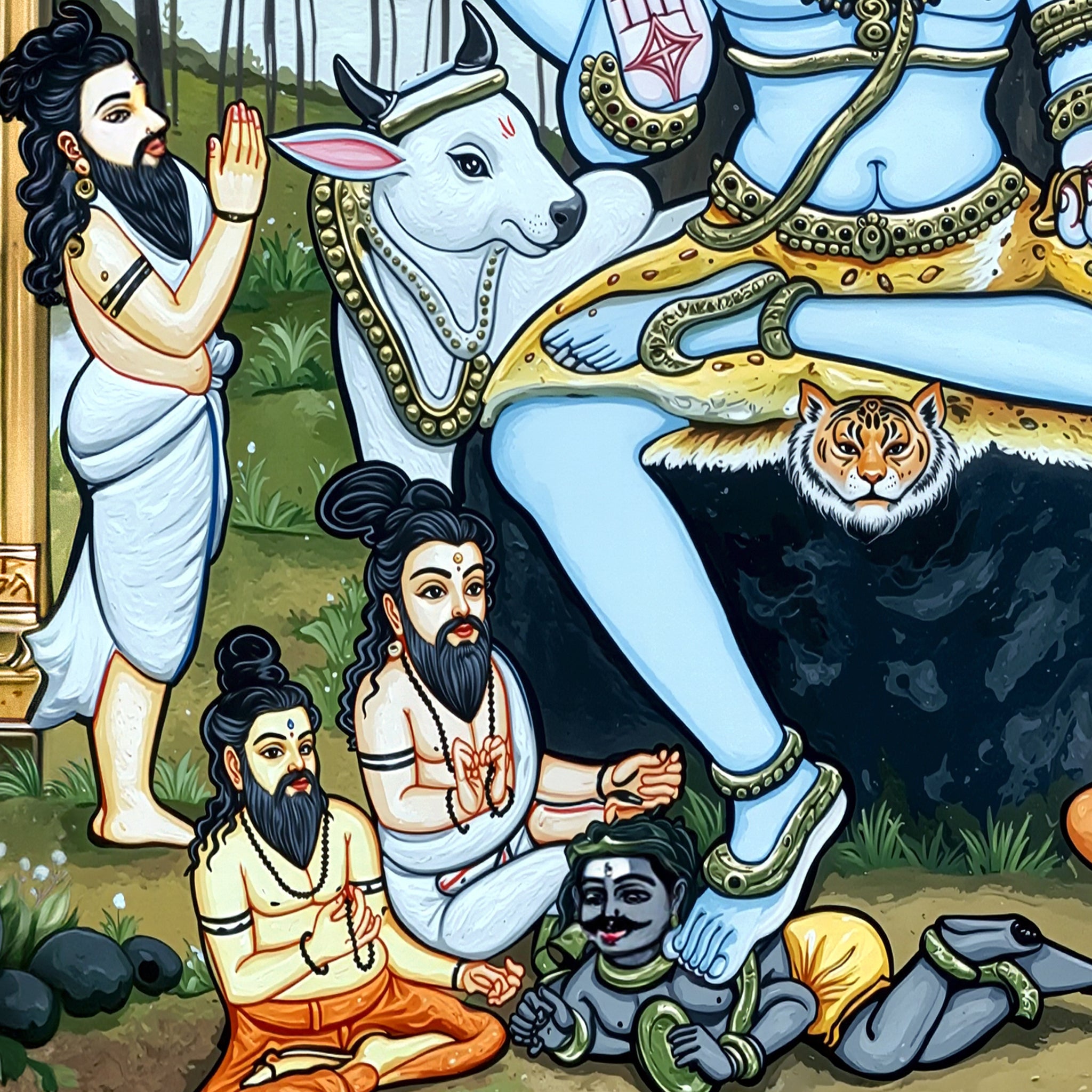 Dakshinamurti Shiva Painting – Traditional Art of Shiva as the Divine Teacher