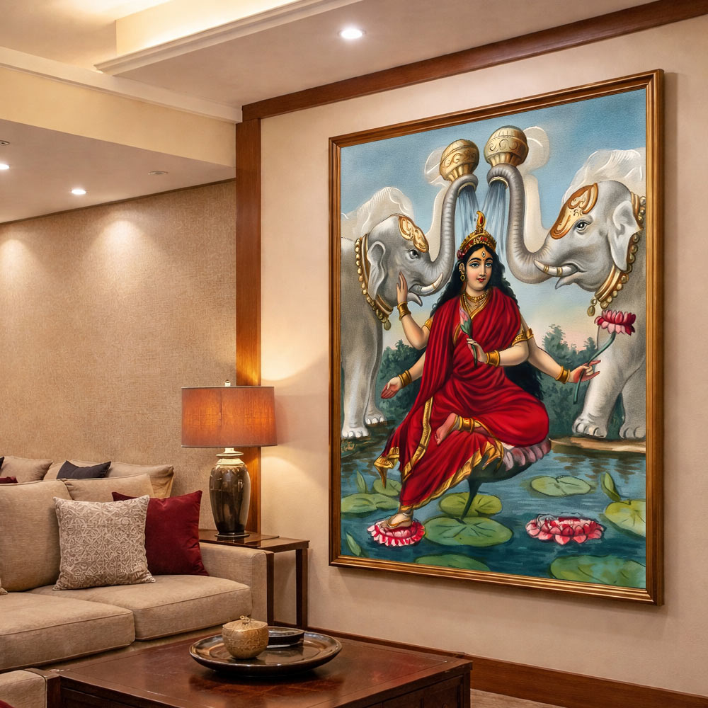 Gajalakshmi – Goddess Lakshmi with Sacred Elephants