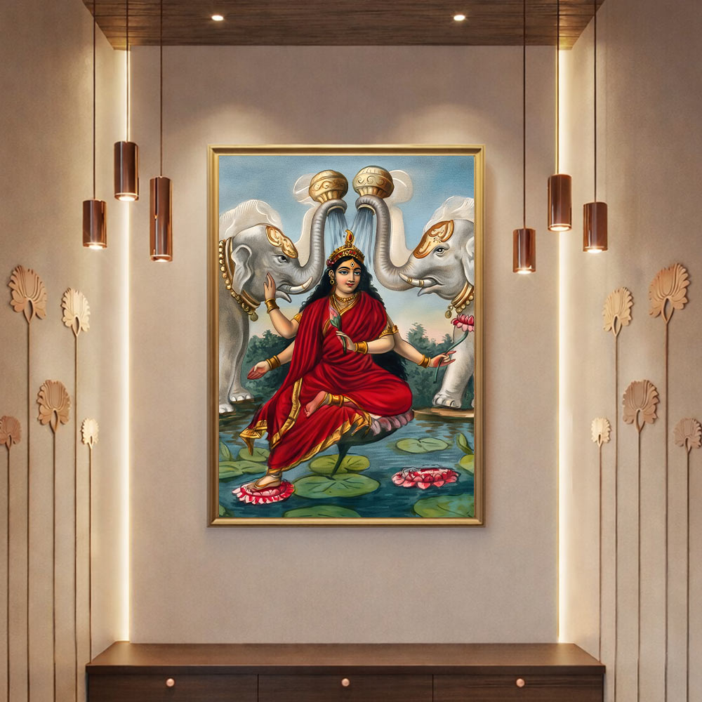 Gajalakshmi – Goddess Lakshmi with Sacred Elephants