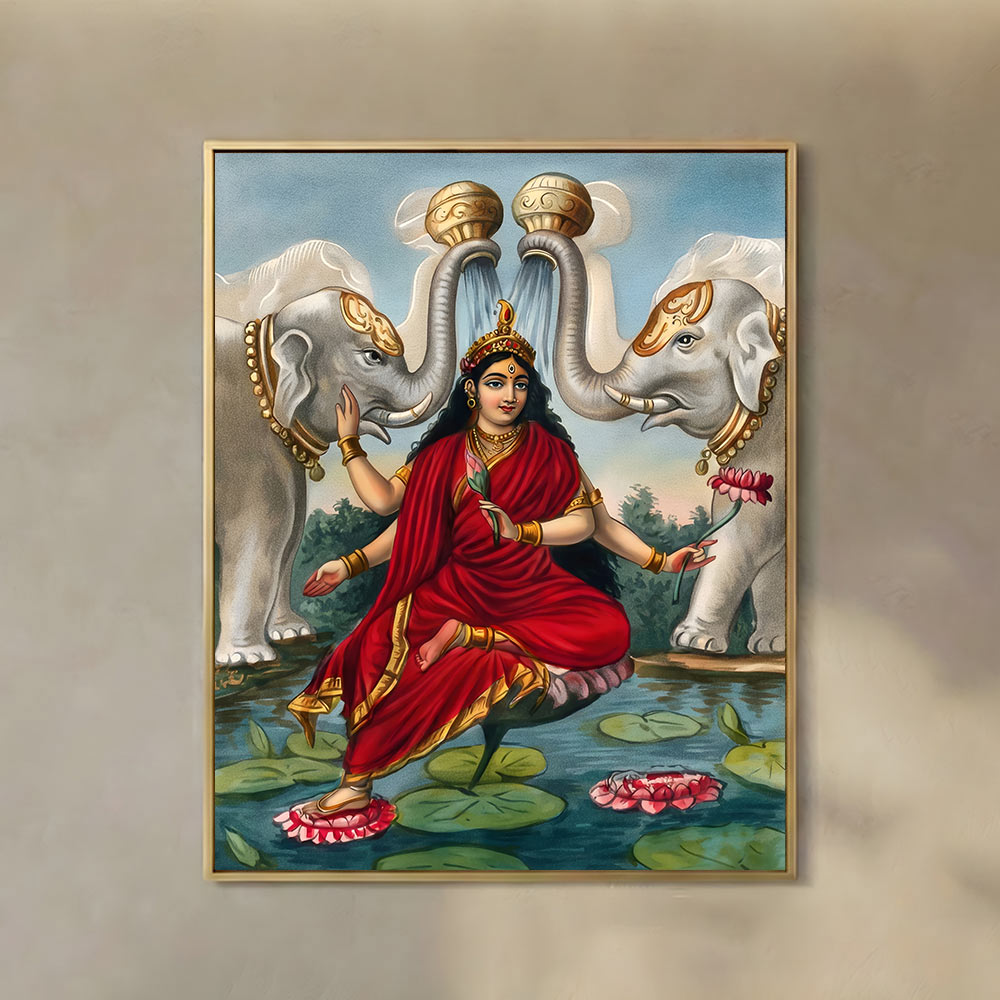 Gajalakshmi – Goddess Lakshmi with Sacred Elephants