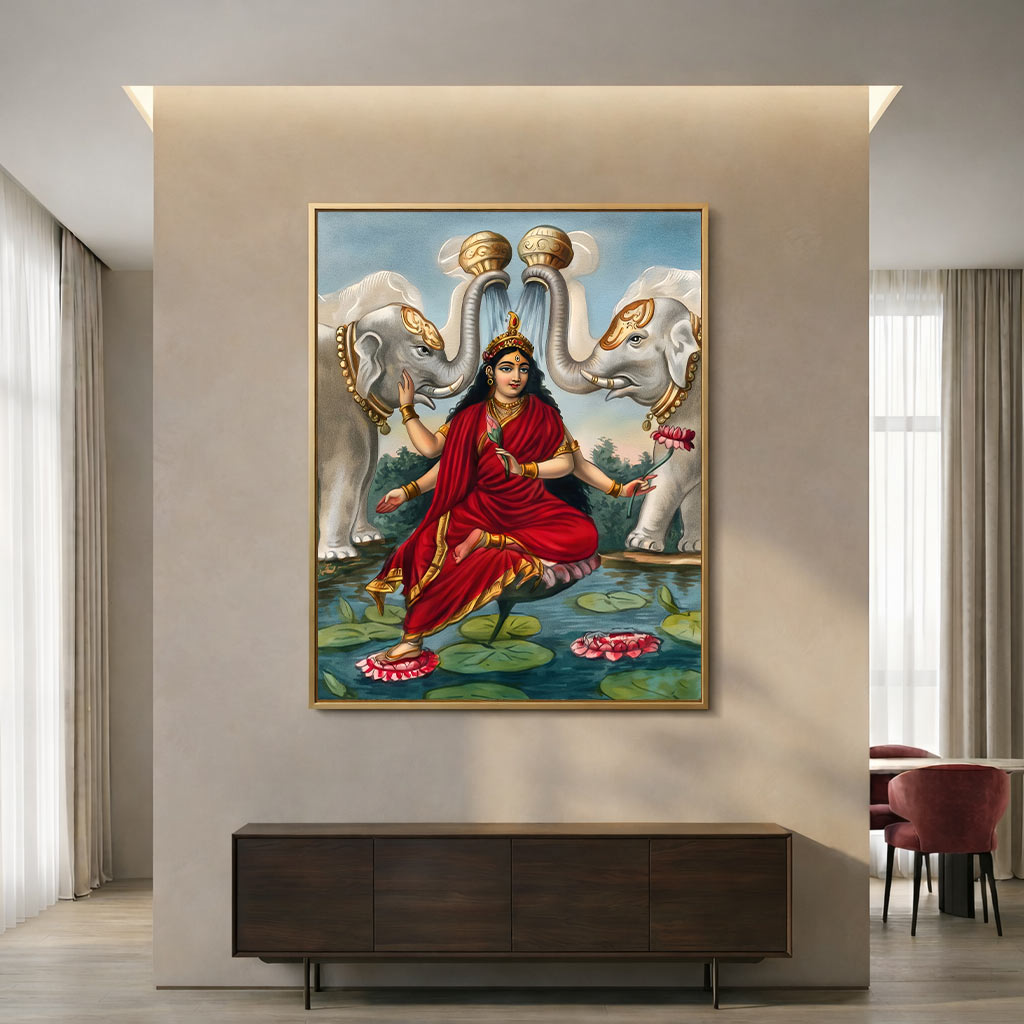Gajalakshmi – Goddess Lakshmi with Sacred Elephants
