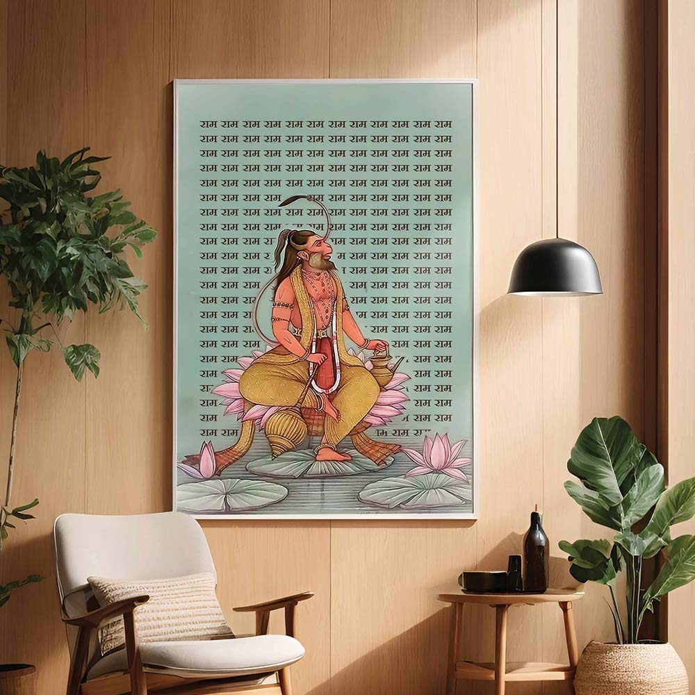 Fearless and Invincible Lord Hanuman Painting.