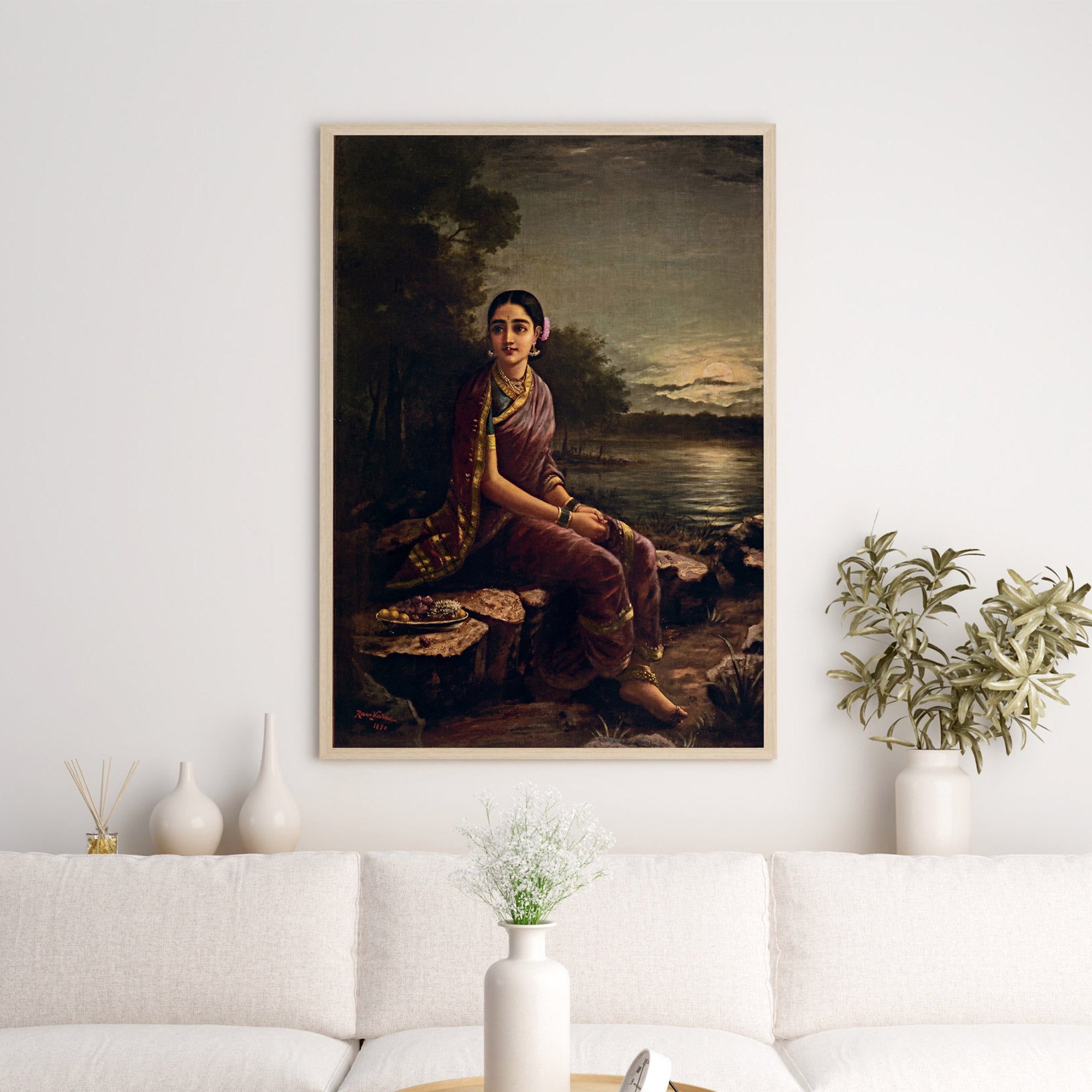 Raja Ravi Varma | Radha Wall Painting | Indian Classical Wall Art | Krutik