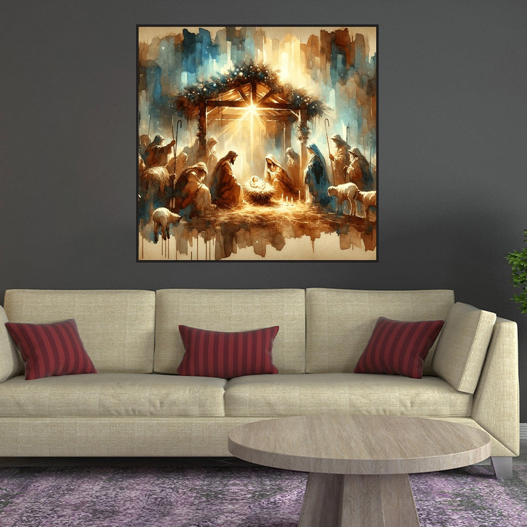 The Nativity of Jesus: Holy Night in Bethlehem.