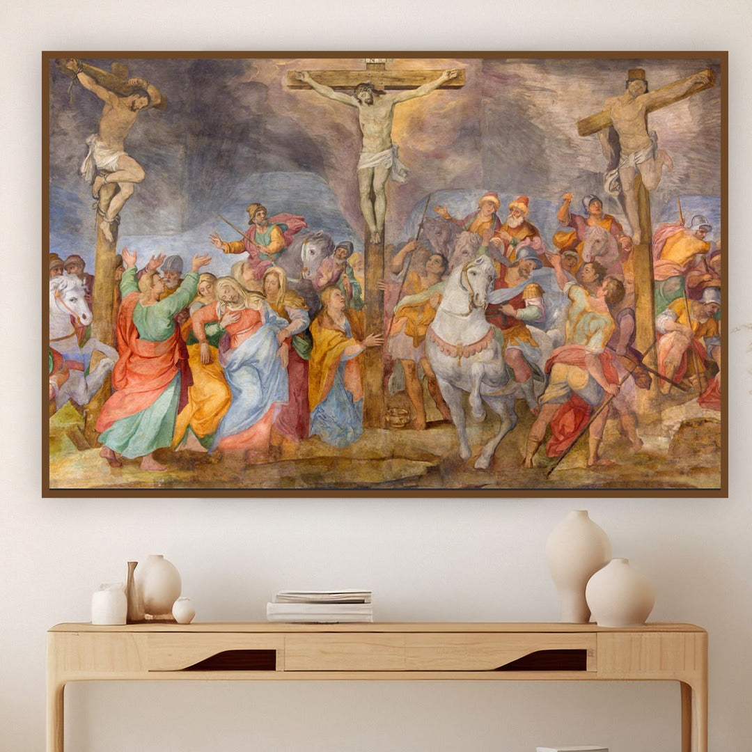 The Crucifixion of Jesus: A Scene of Sorrow and Redemption.