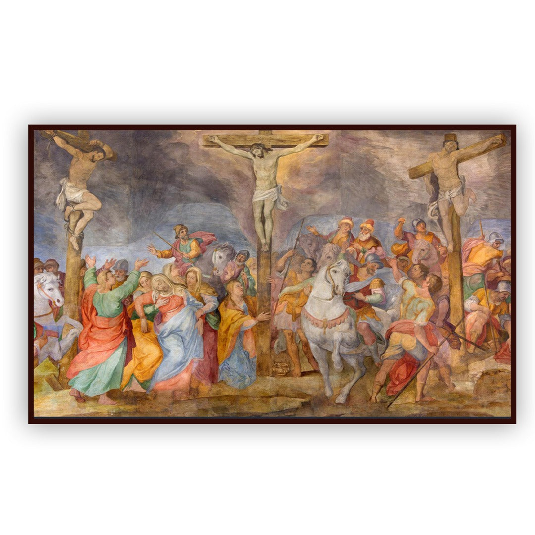 The Crucifixion of Jesus: A Scene of Sorrow and Redemption.
