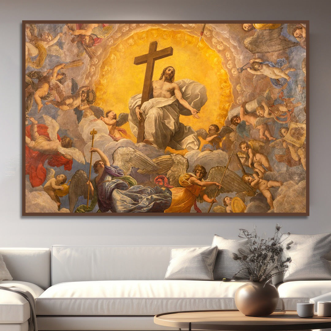 The Triumph of Christ: Jesus in Glory with Angels