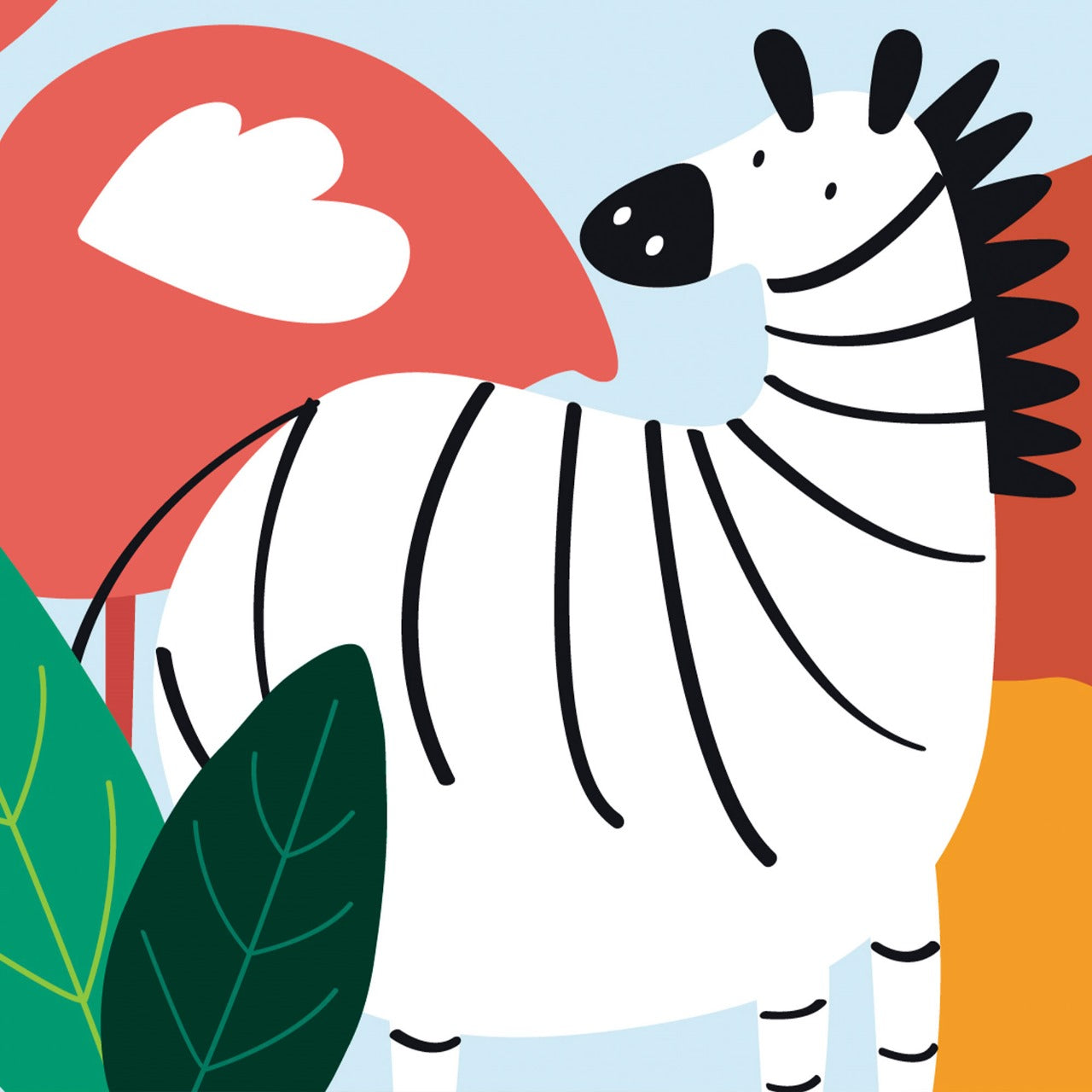 Safari Parade Animal Kids Wallpaper.