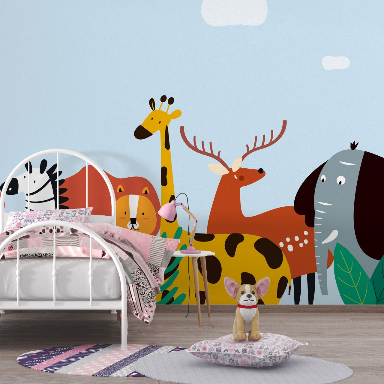 Safari Parade Animal Kids Wallpaper