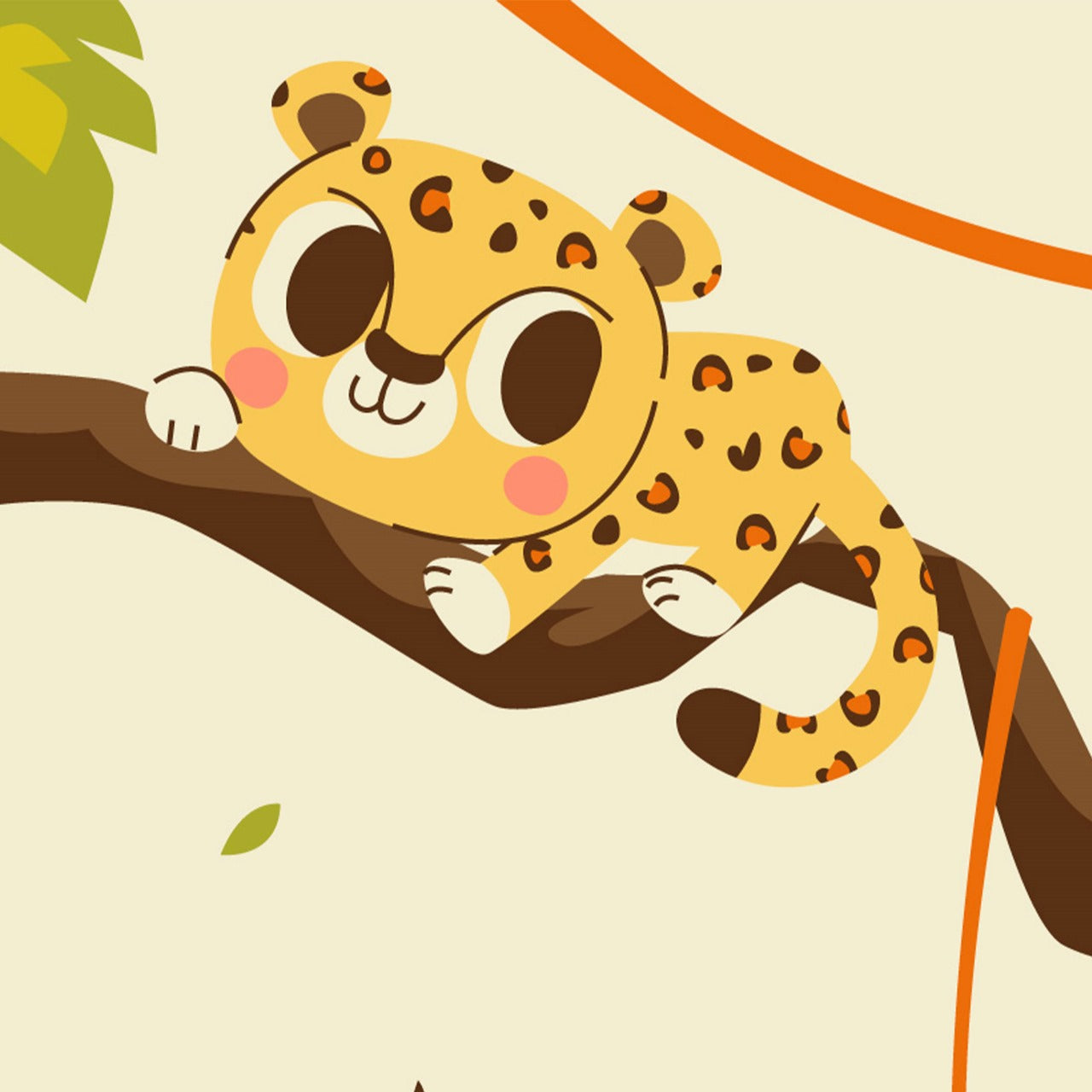 Jungle Playtime Pals Kids Wallpaper.