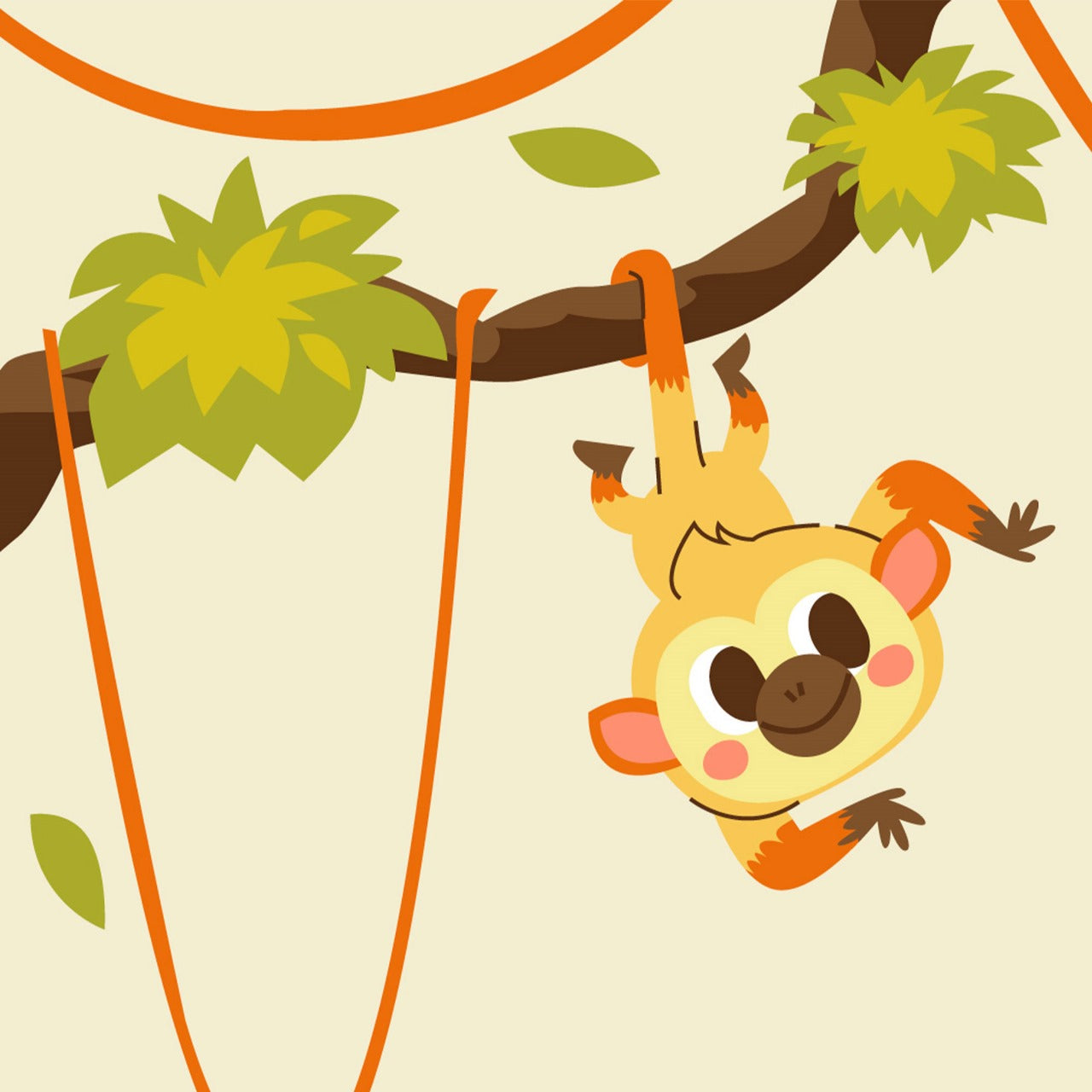 Jungle Playtime Pals Kids Wallpaper
