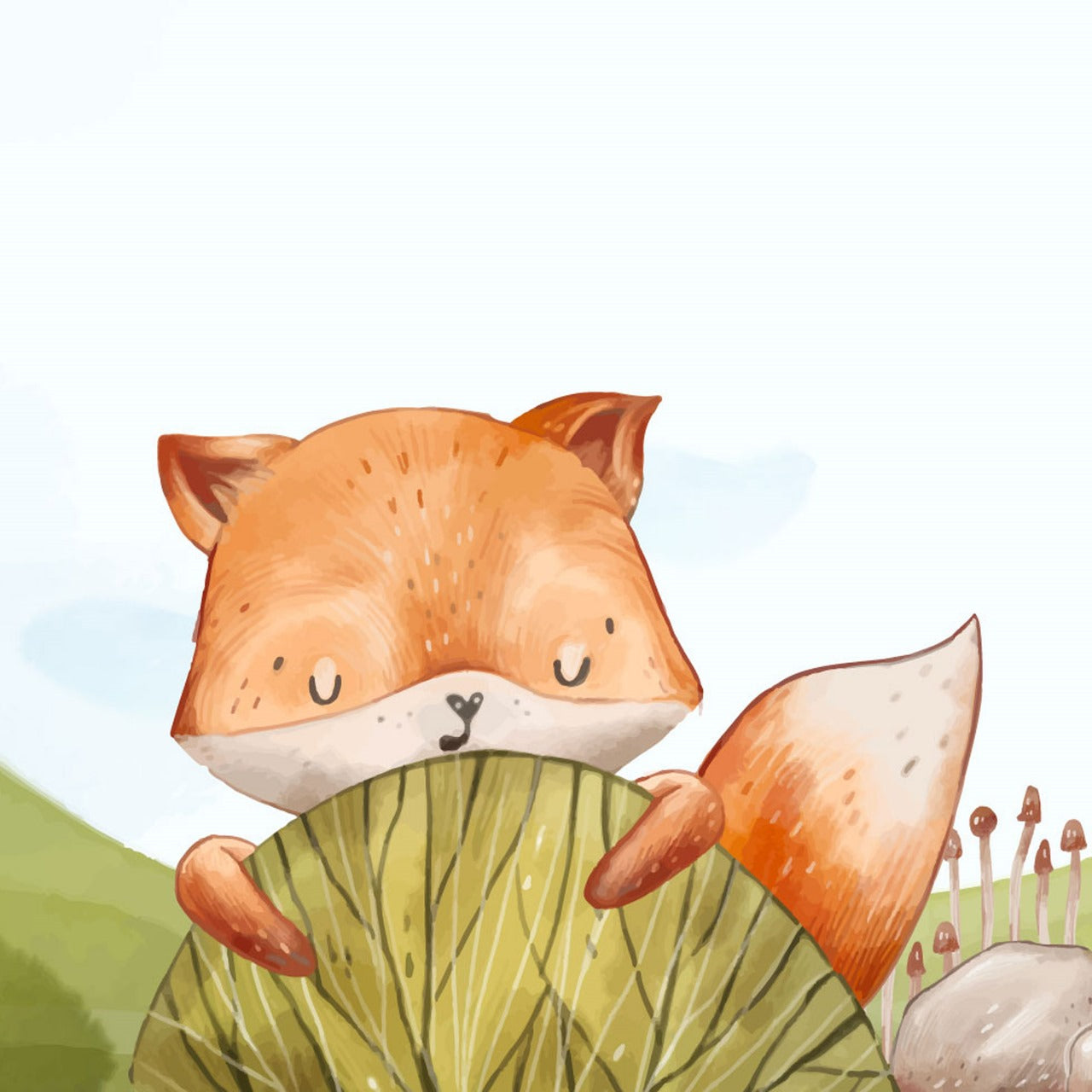 Peekaboo Woodland Pals Kids Wallpaper
