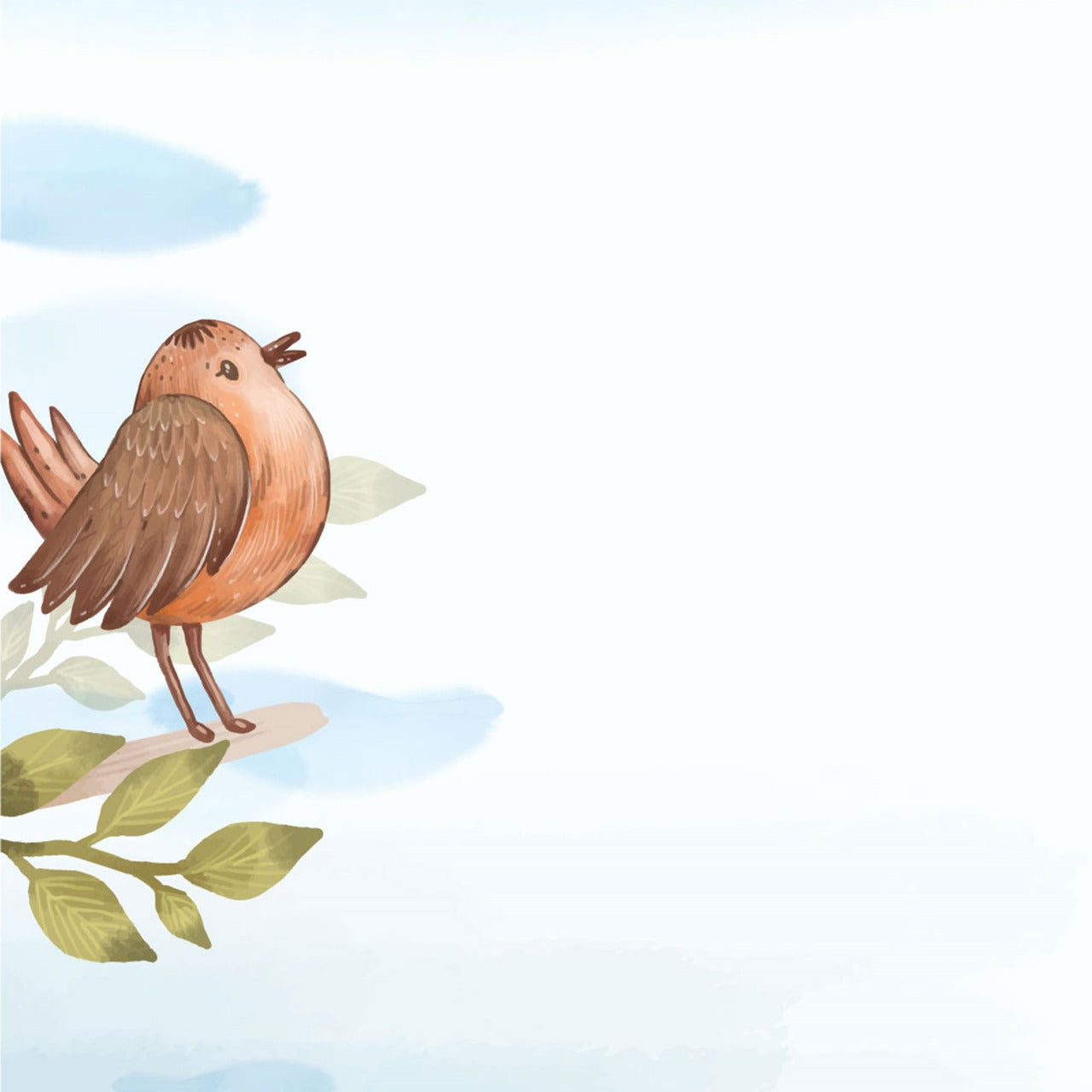Woodland Friends Gathering Kids Wallpaper.