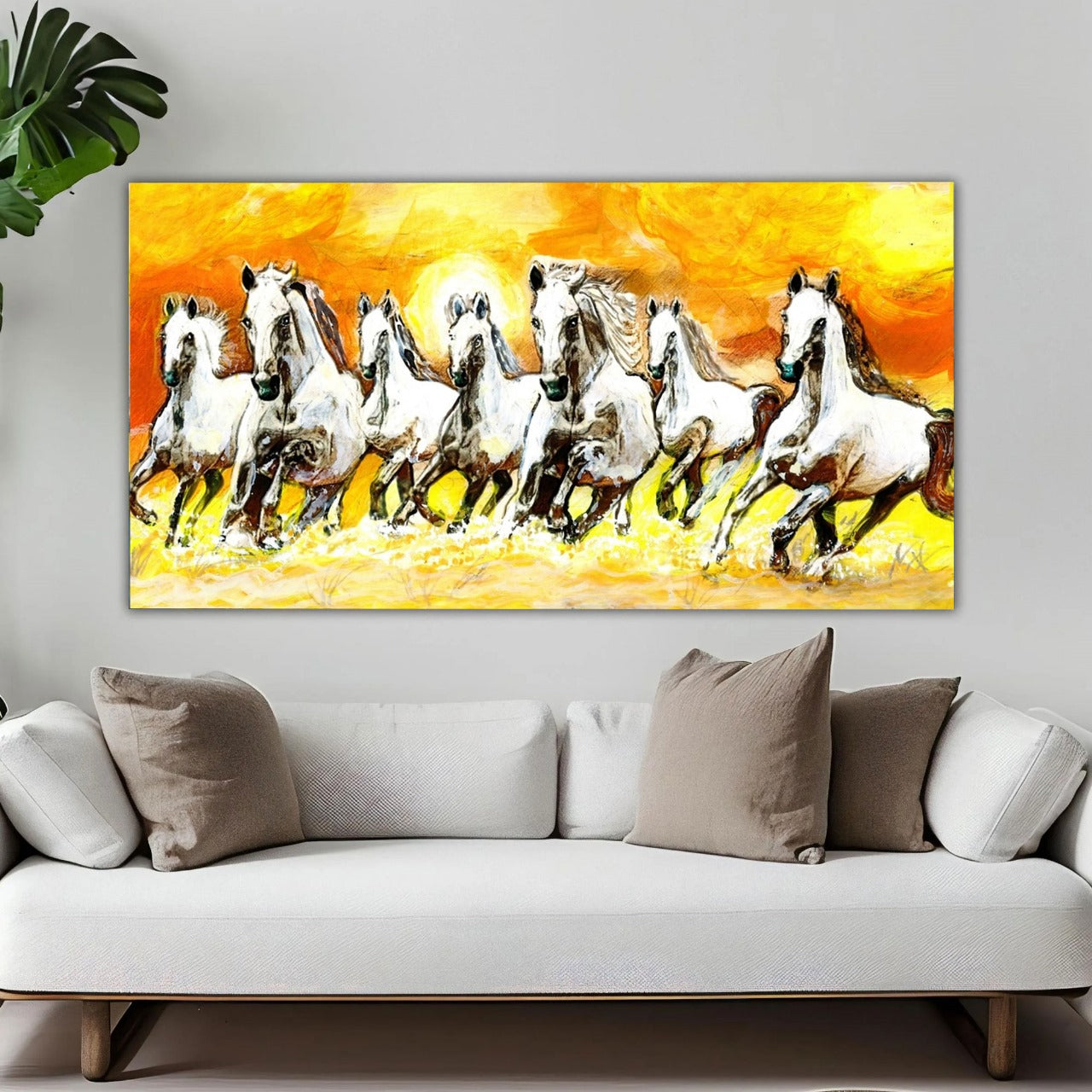 7 Horses Vastu Painting – Power, Progress & Positivity.