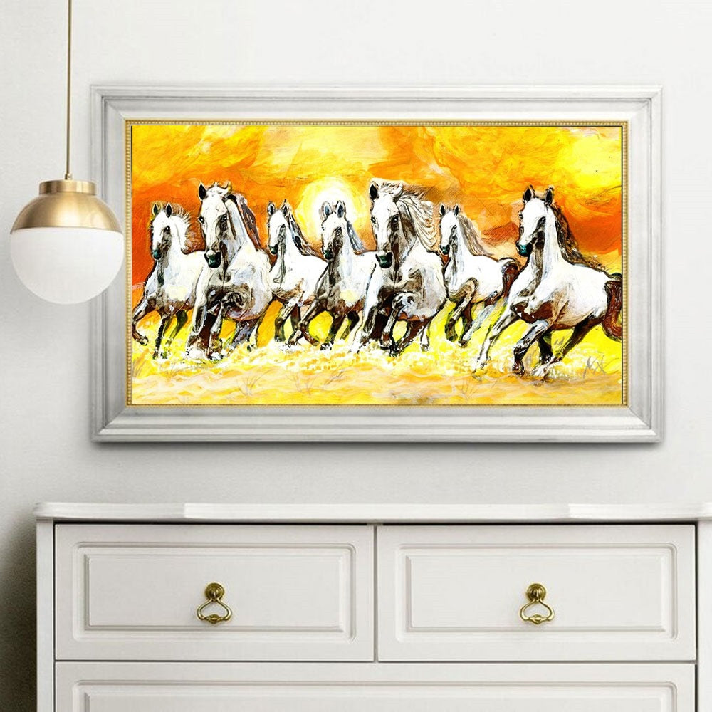 7 Horses Vastu Painting – Power, Progress & Positivity.