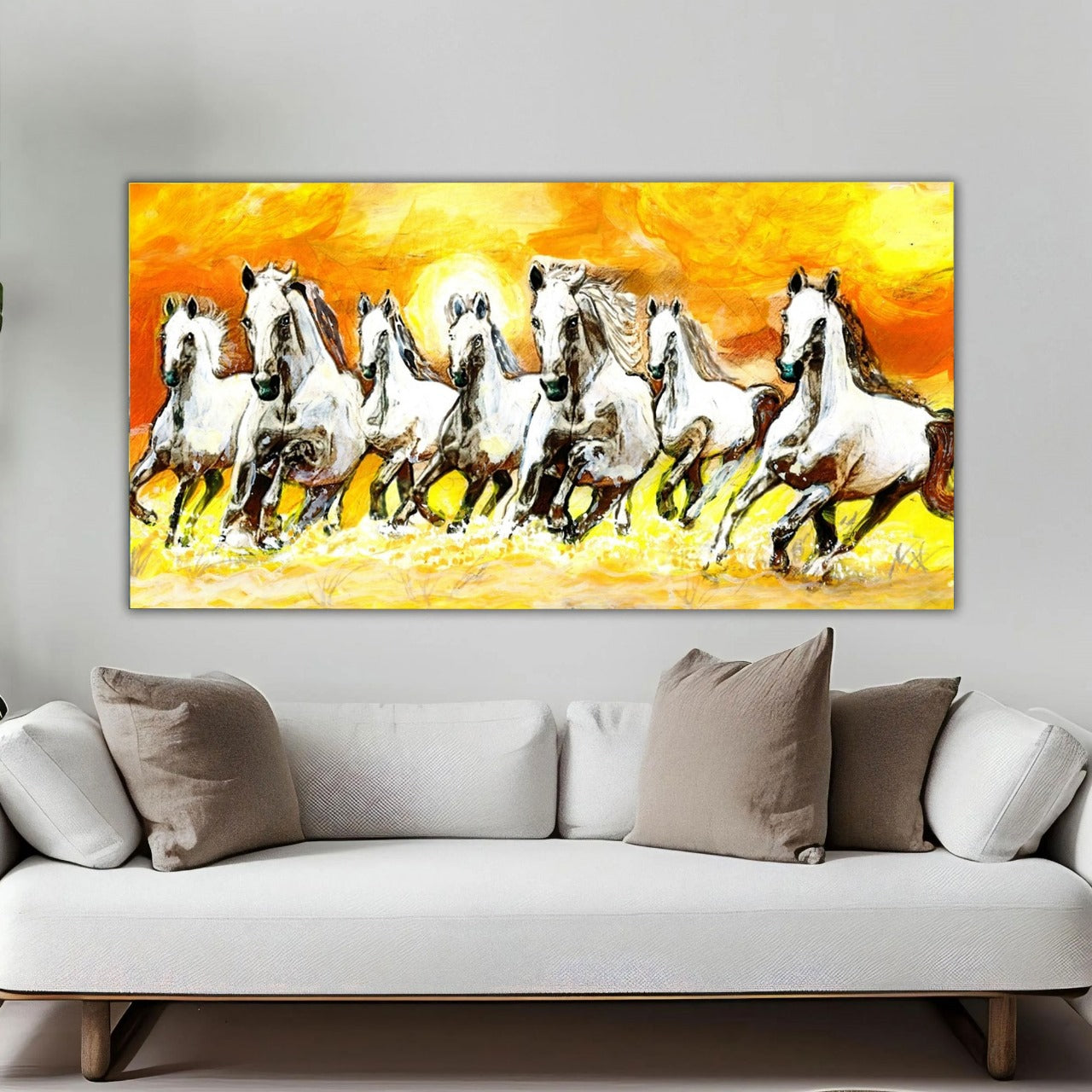 7 Horses Vastu Painting – Power, Progress & Positivity.