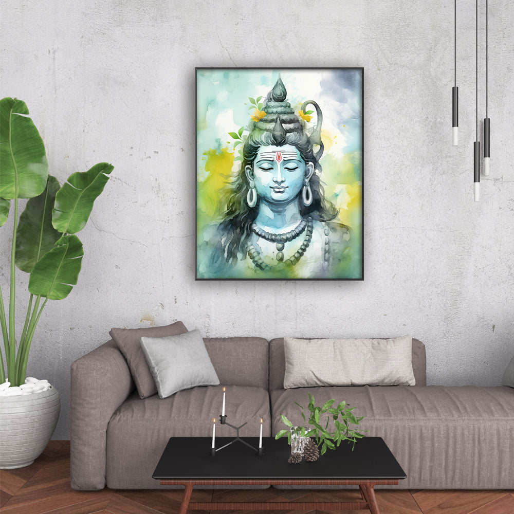 Shiva: The Tranquil Divine – A Serene Masterpiece by Krutik