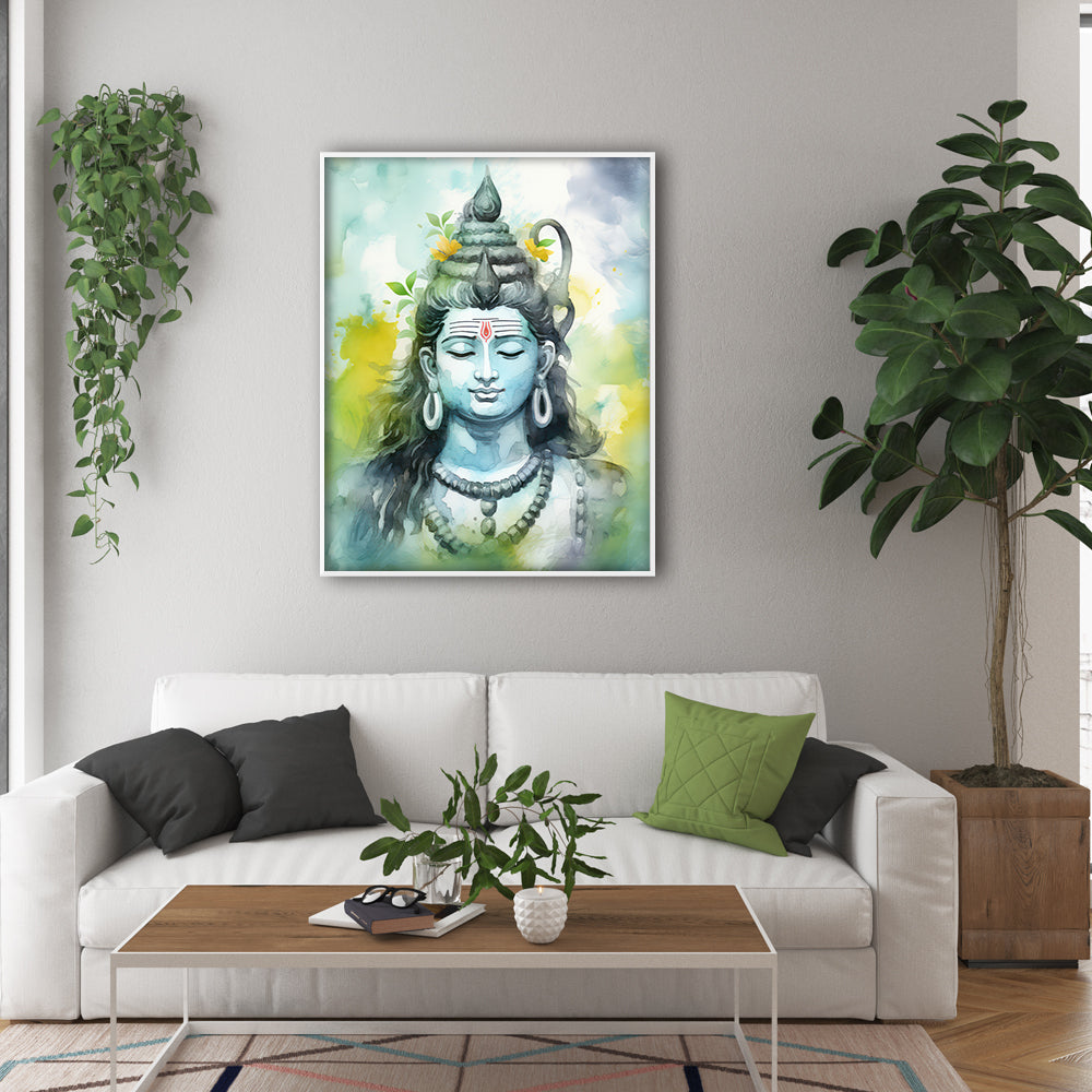 Shiva: The Tranquil Divine – A Serene Masterpiece by Krutik