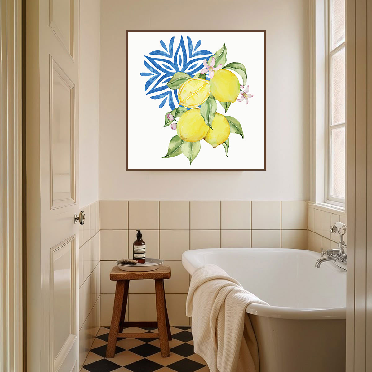 Citrus Elegance: Mediterranean Lemon Art Collection by Krutik