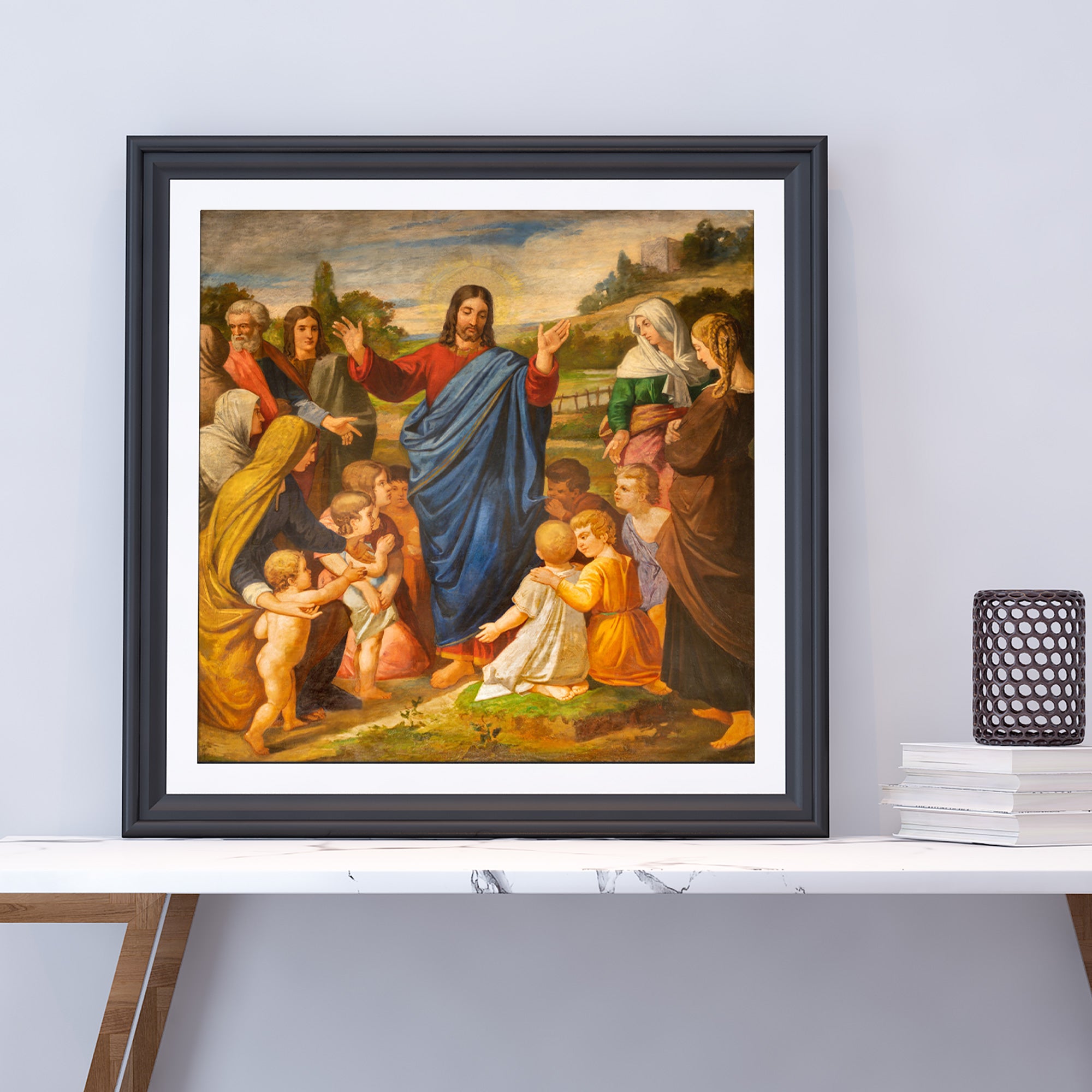 Jesus Blesses the Children: Embracing Innocence and Faith.