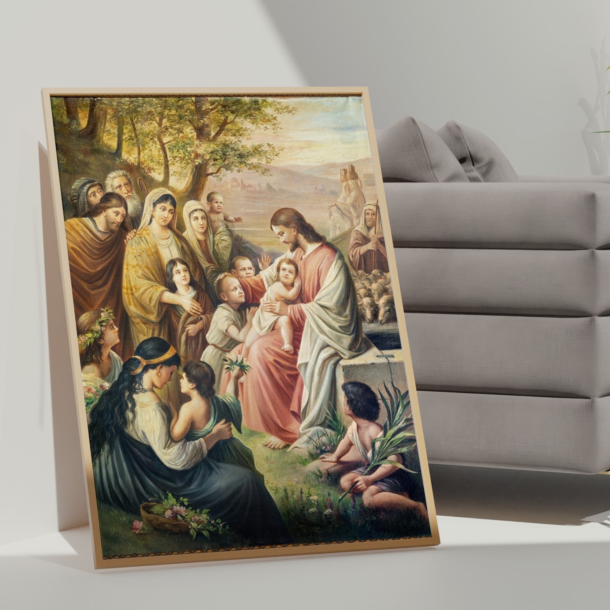 Jesus with the Children: Embracing Innocence and Grace.