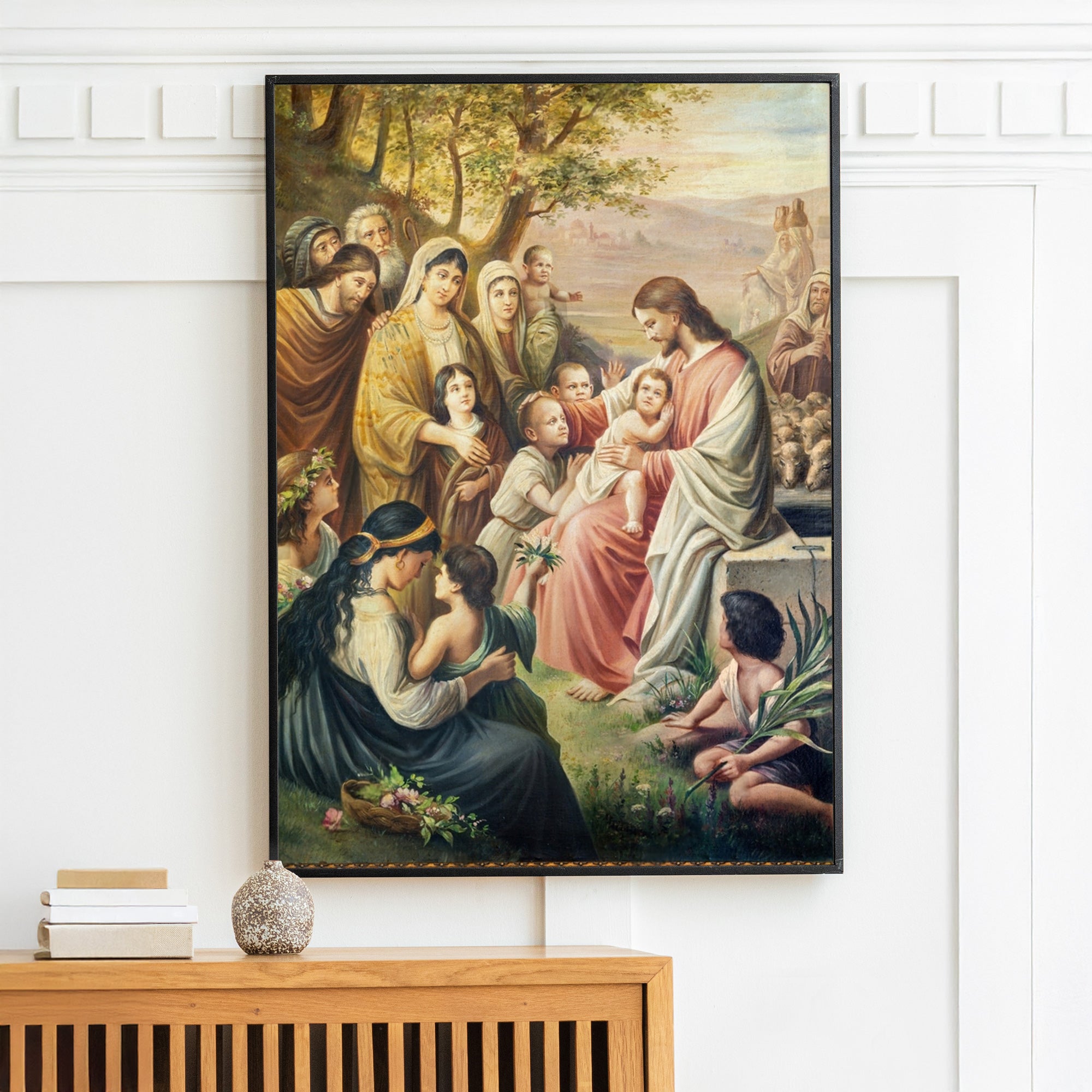 Jesus with the Children: Embracing Innocence and Grace.