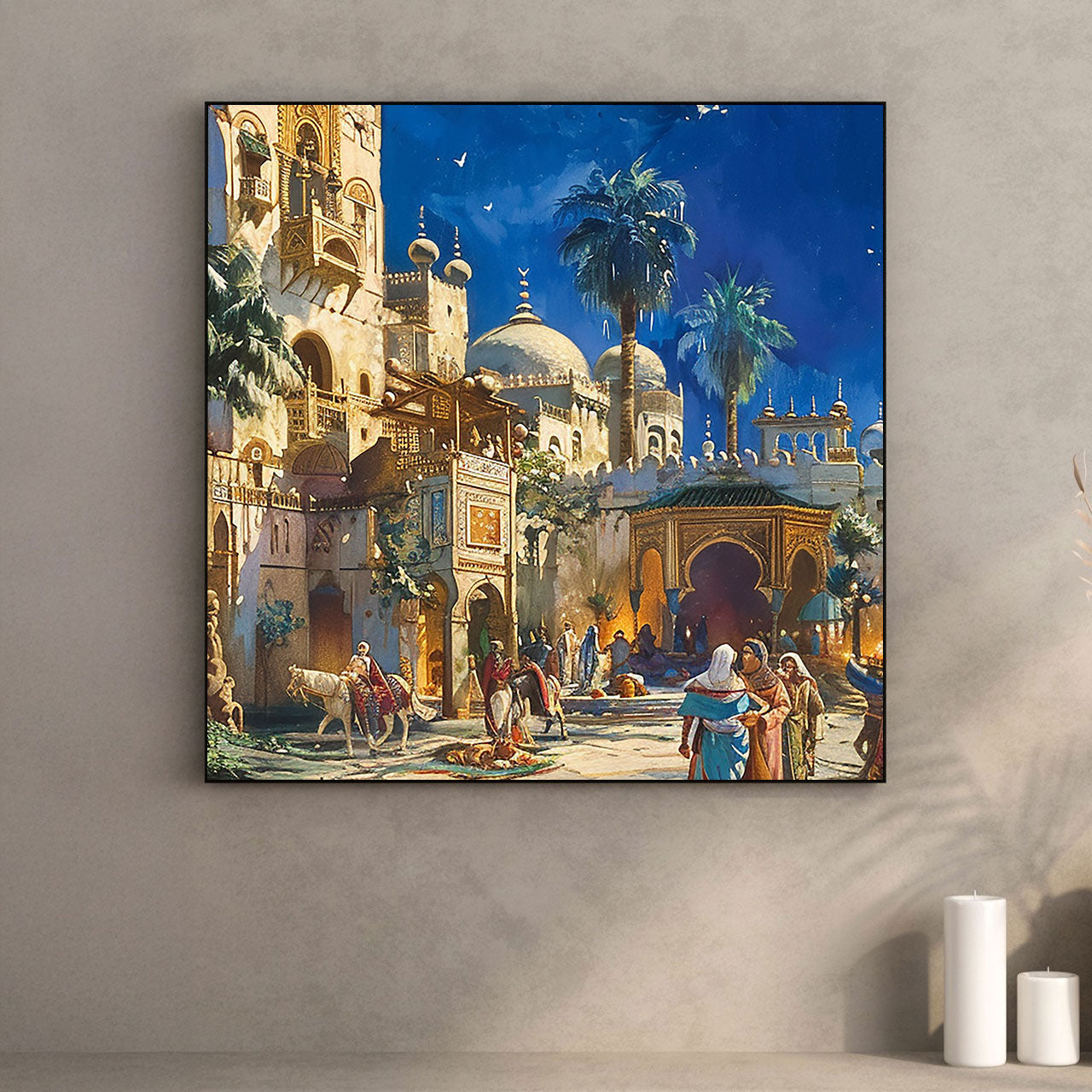 Moonlit Medina – Arabian Nights Inspired Islamic Cityscape.