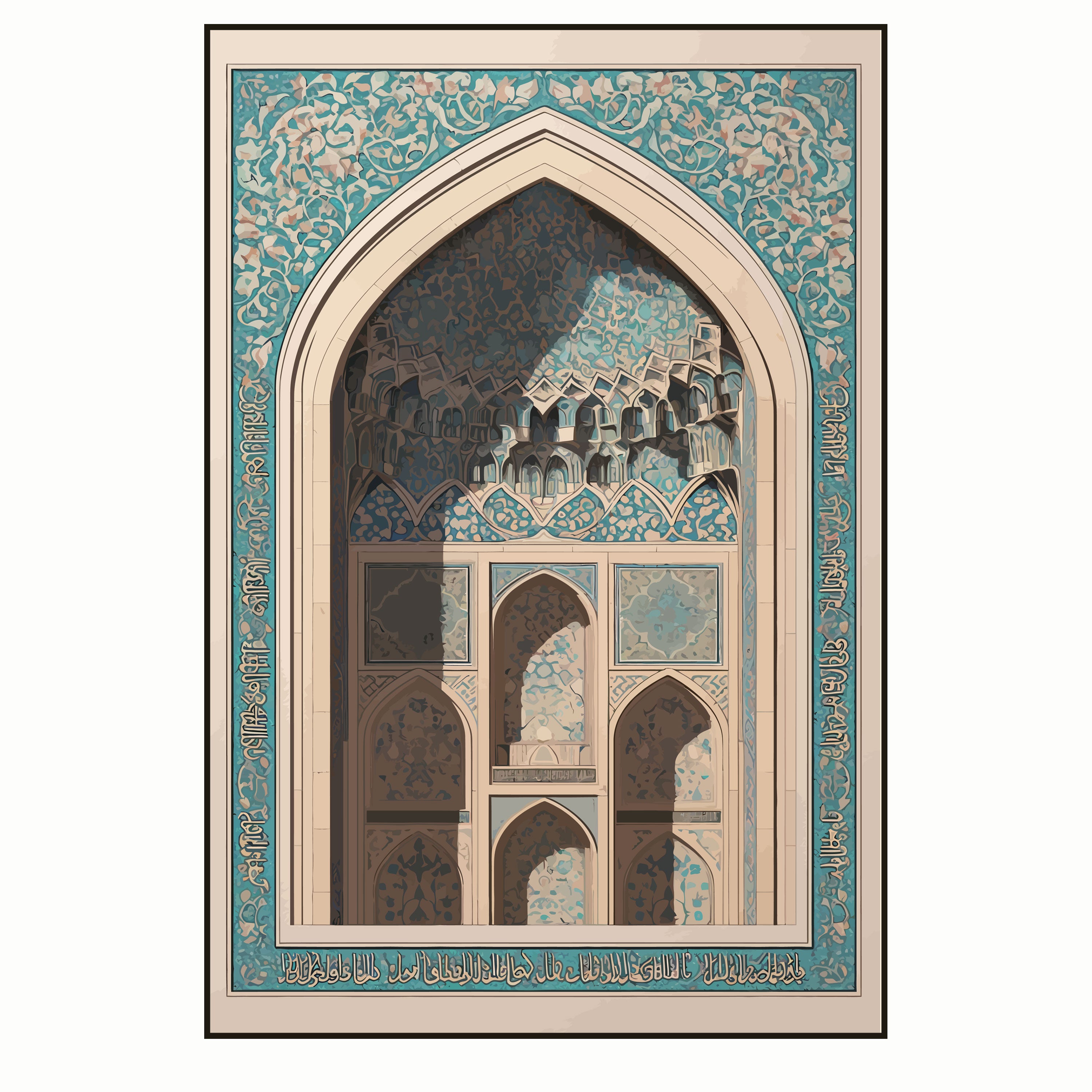 Sacred Geometry – Persian Archway Islamic Wall Art