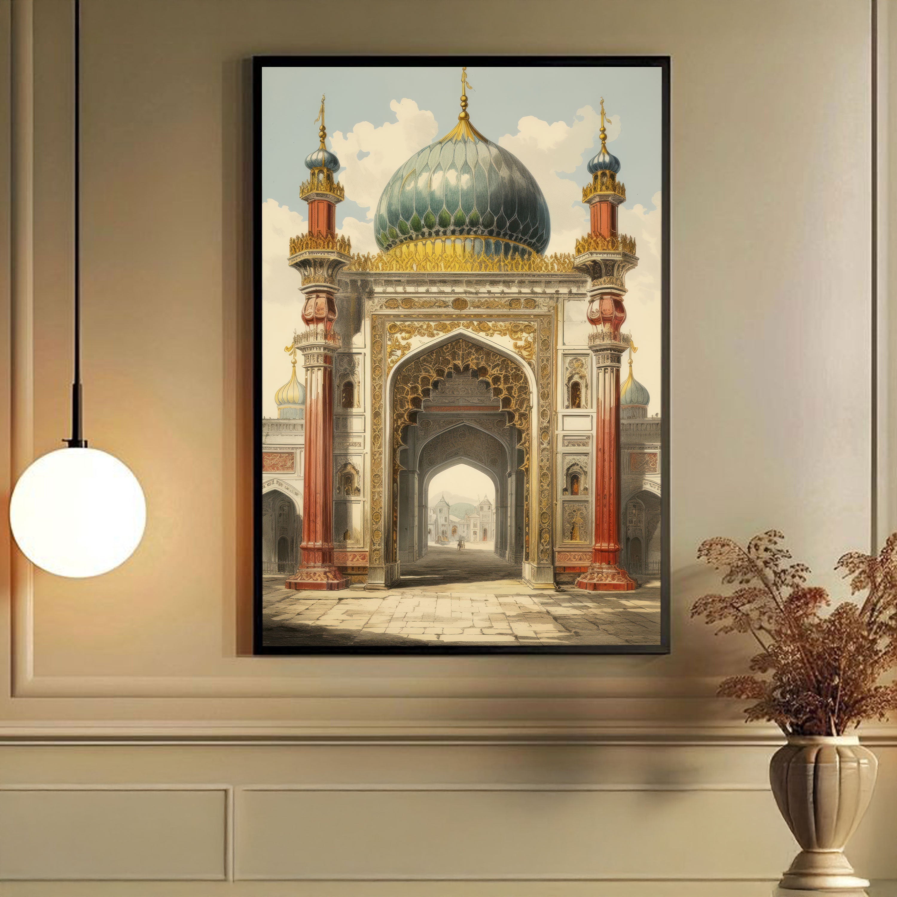 The Royal Passage – Islamic Heritage Gate & Dome Painting.