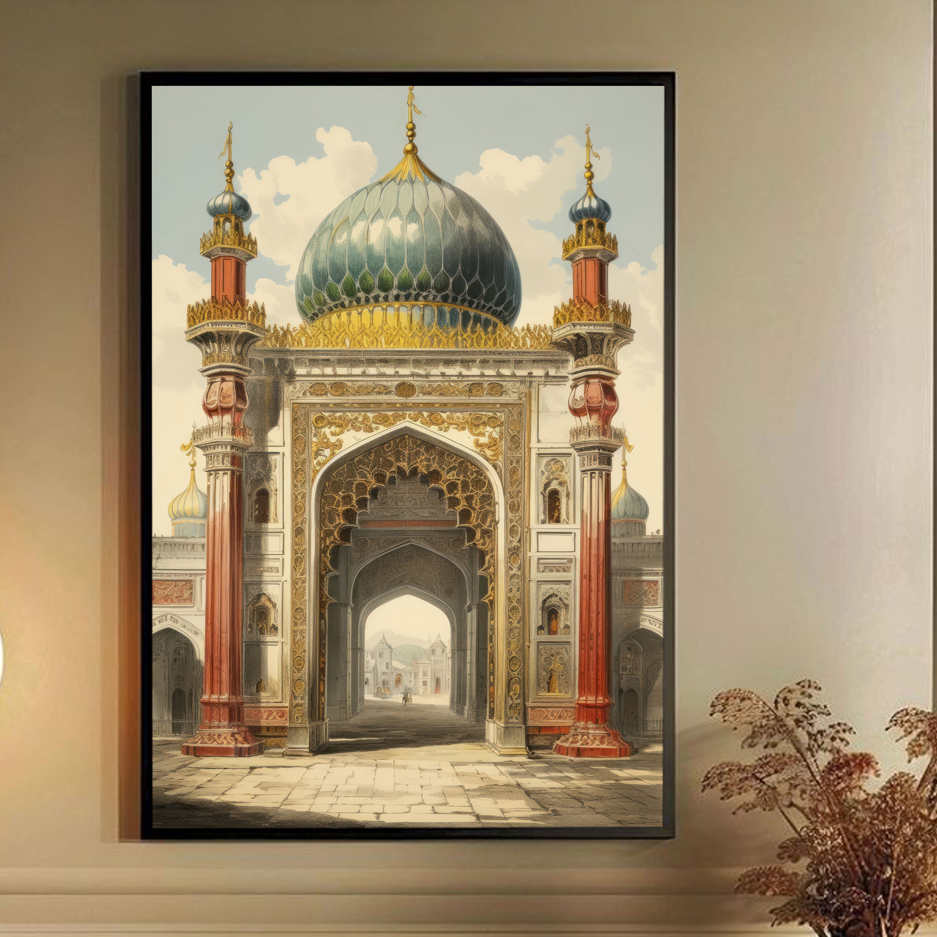 The Royal Passage – Islamic Heritage Gate & Dome Painting.