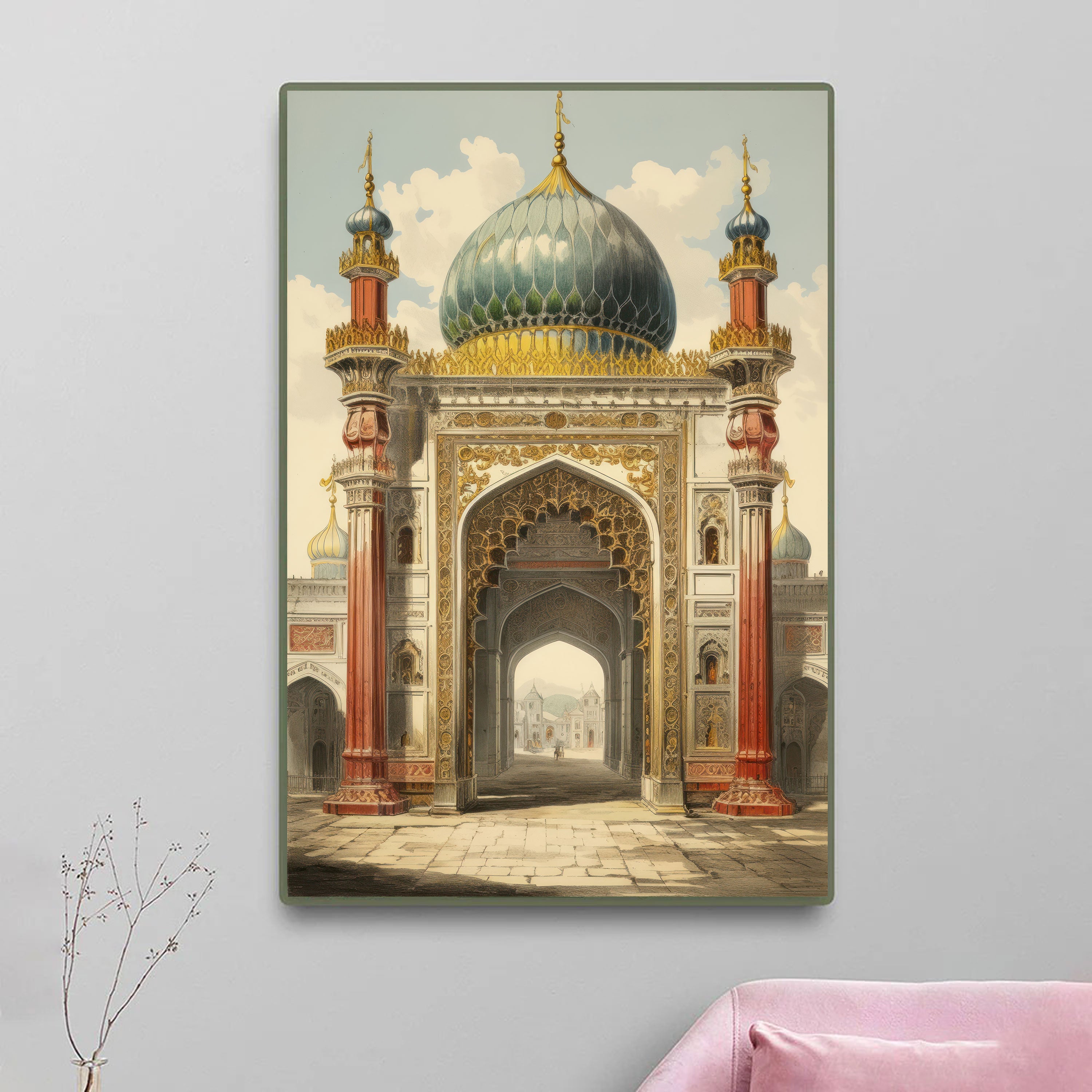The Royal Passage – Islamic Heritage Gate & Dome Painting.