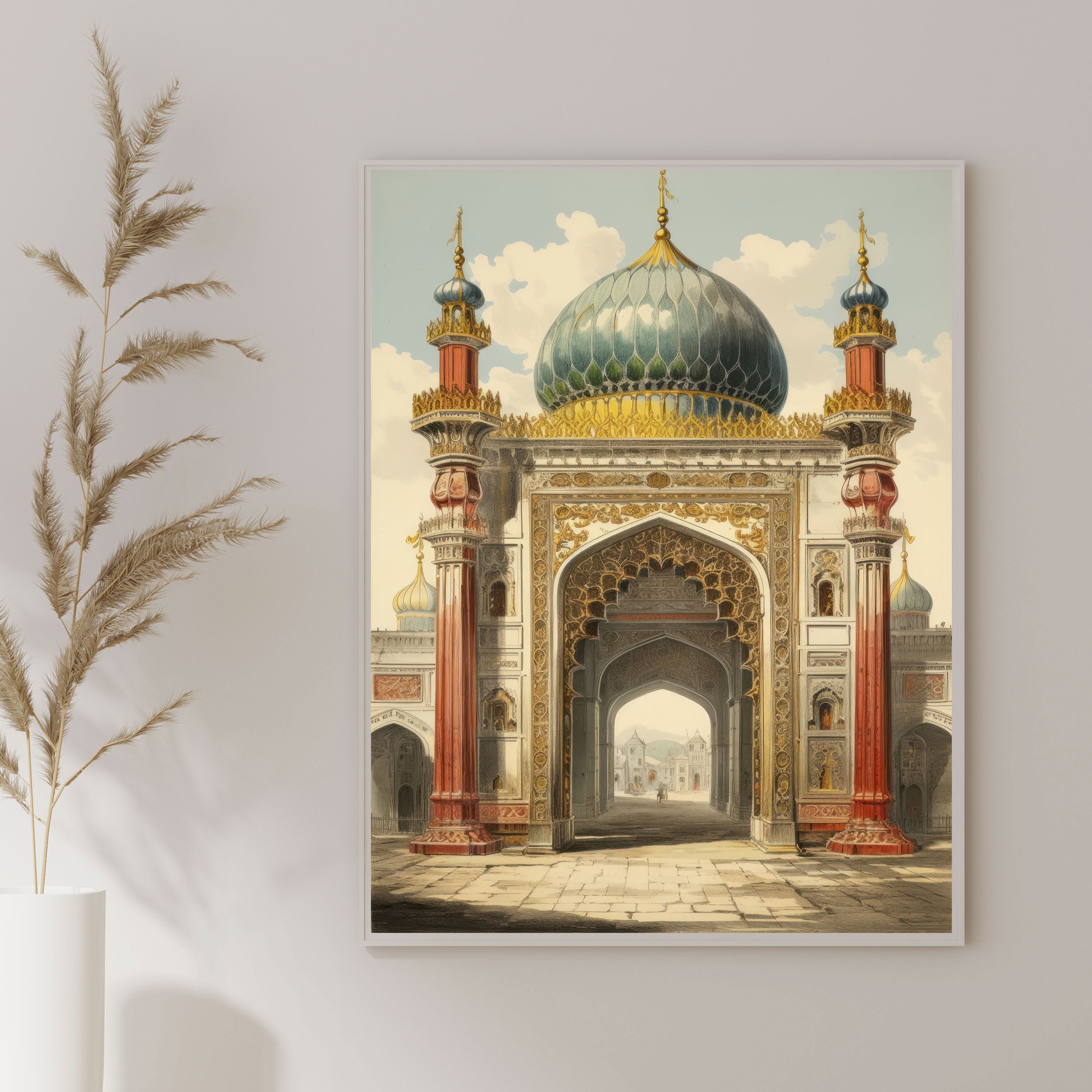 The Royal Passage – Islamic Heritage Gate & Dome Painting.